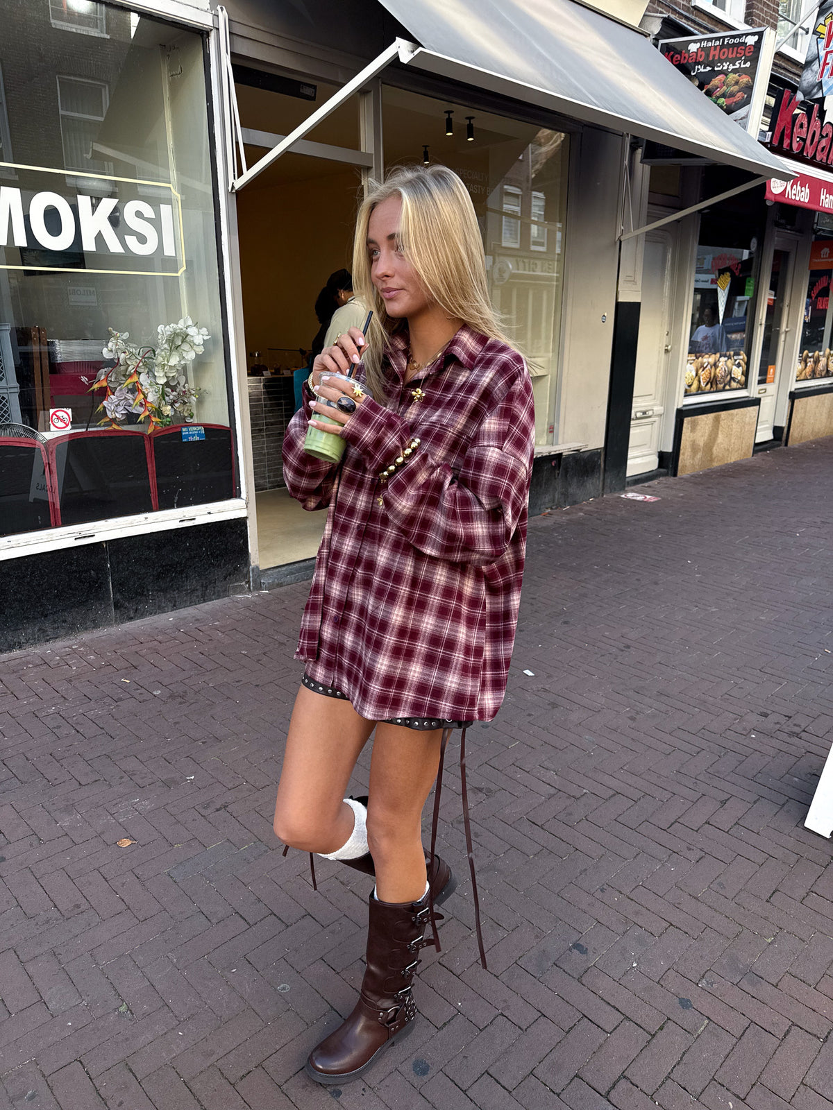 Presley Geruite Blouse Bordeaux