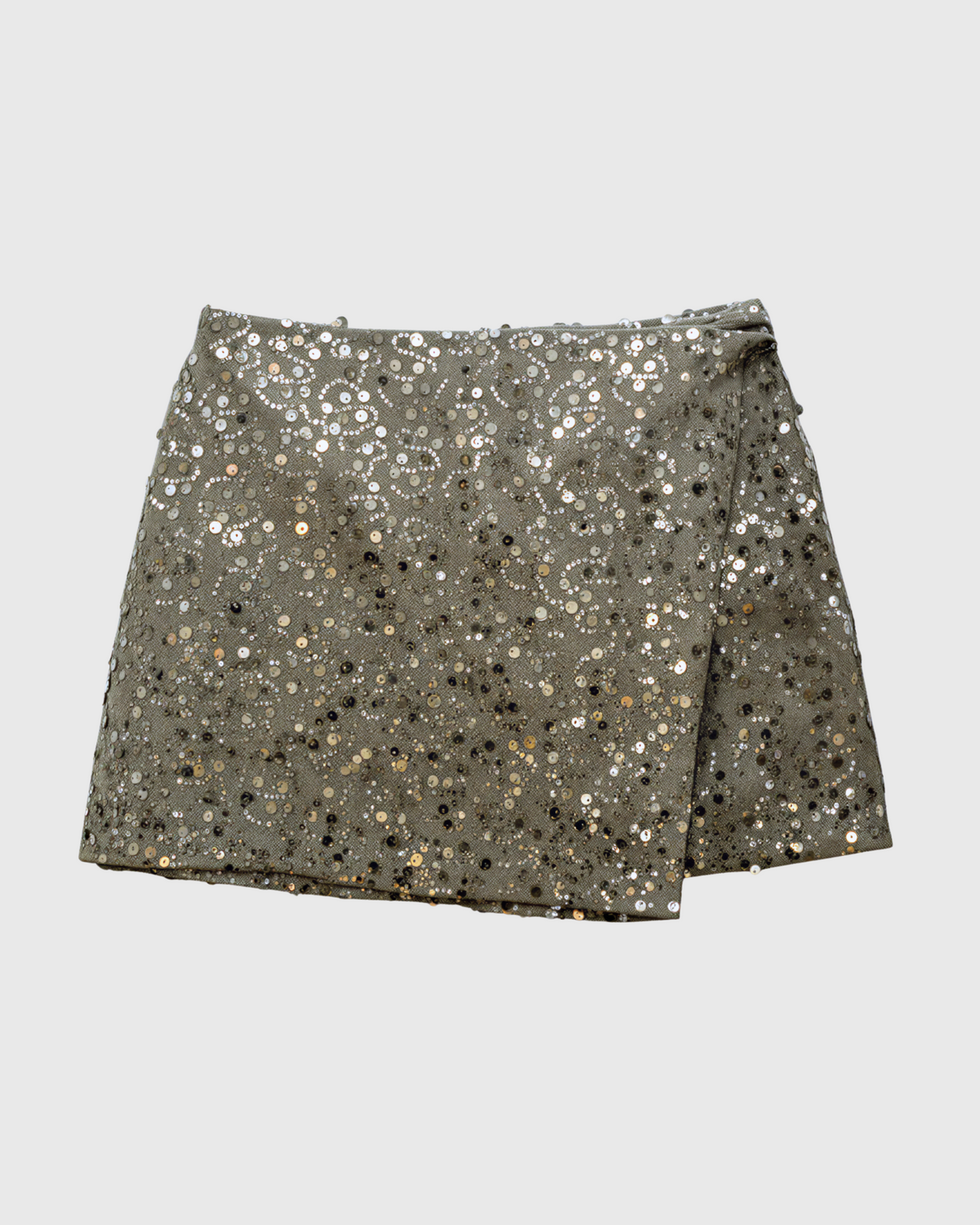 Sasha Glitter Skort | Khaki