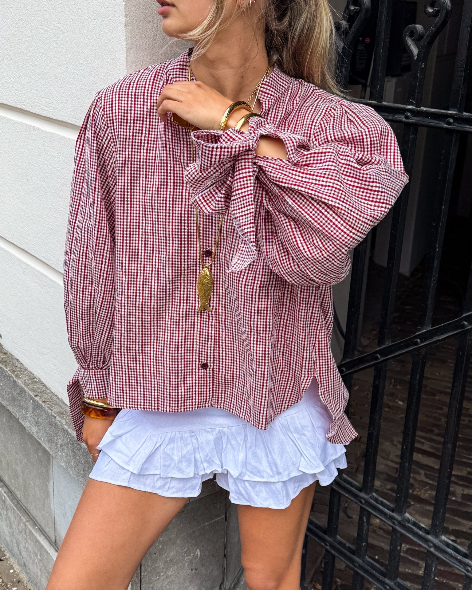Reims Soft Blouse Bordeaux