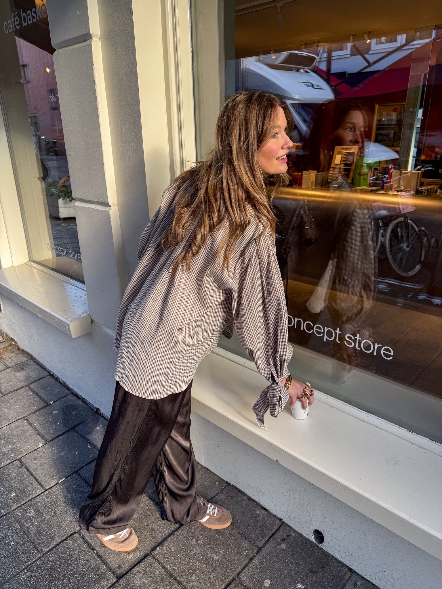 Reims Soft Blouse Bruin