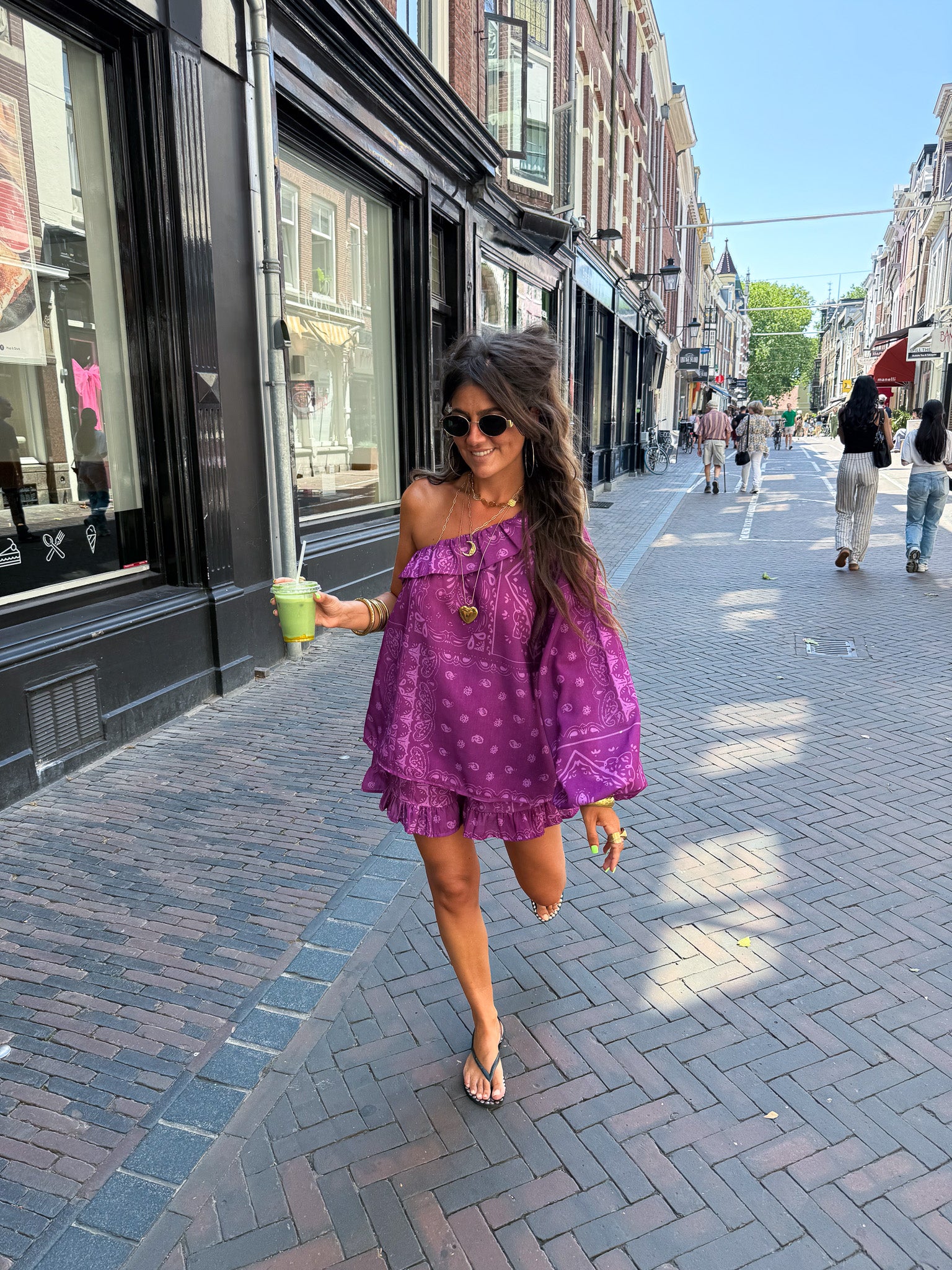 River One Shoulder Bandana Top