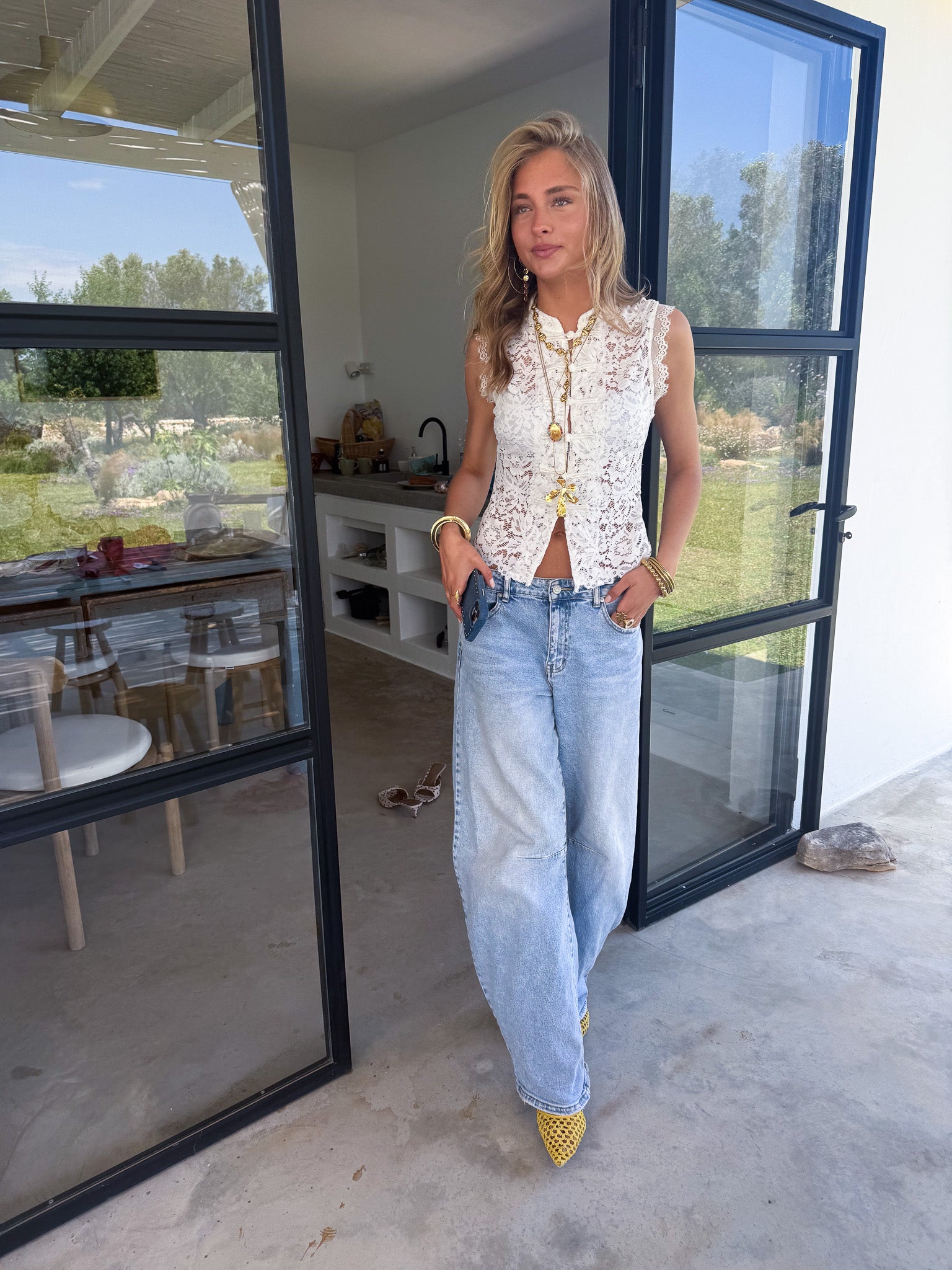 Romee Lace Top Wit