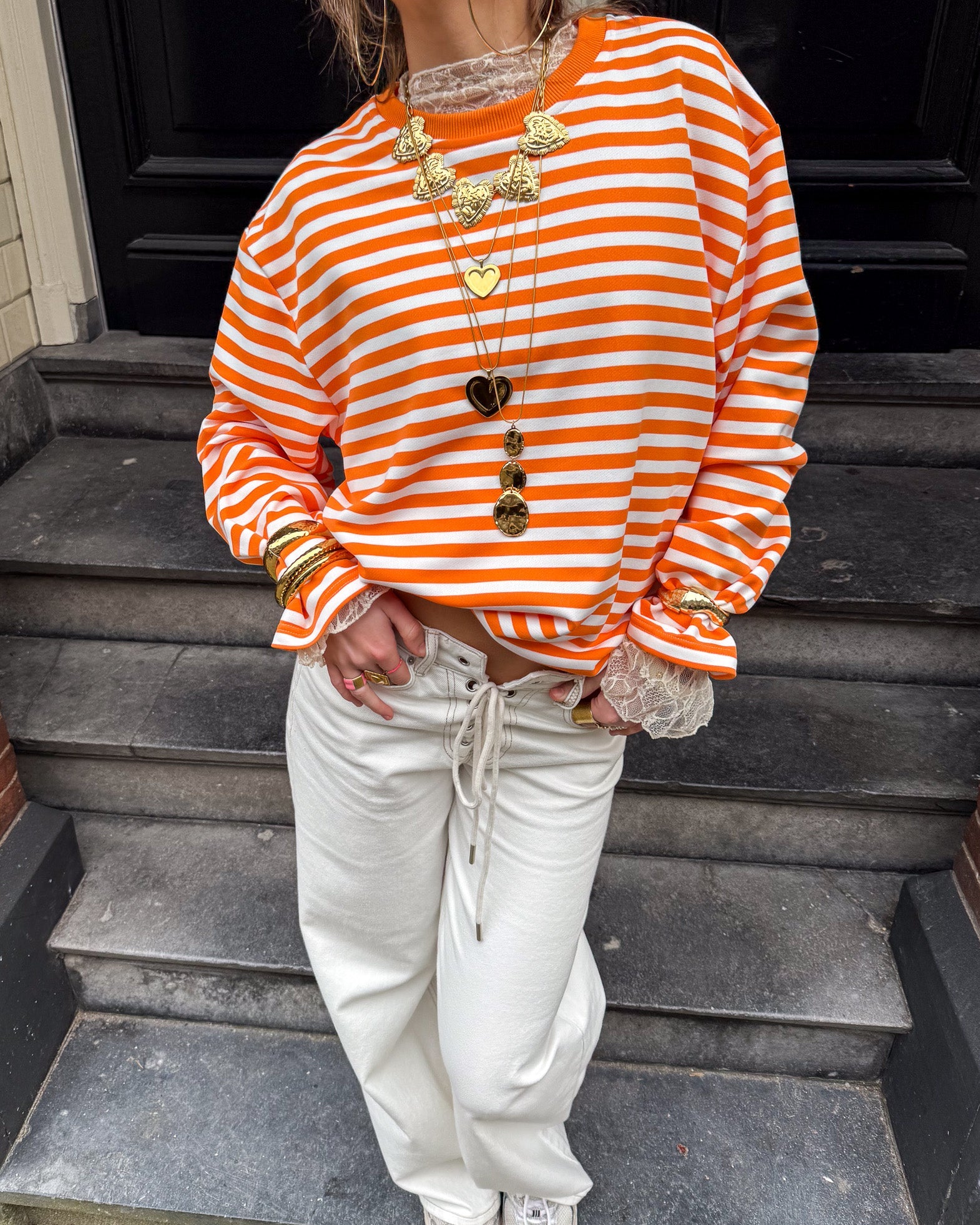 Stripes on Stripes Longsleeve Orange