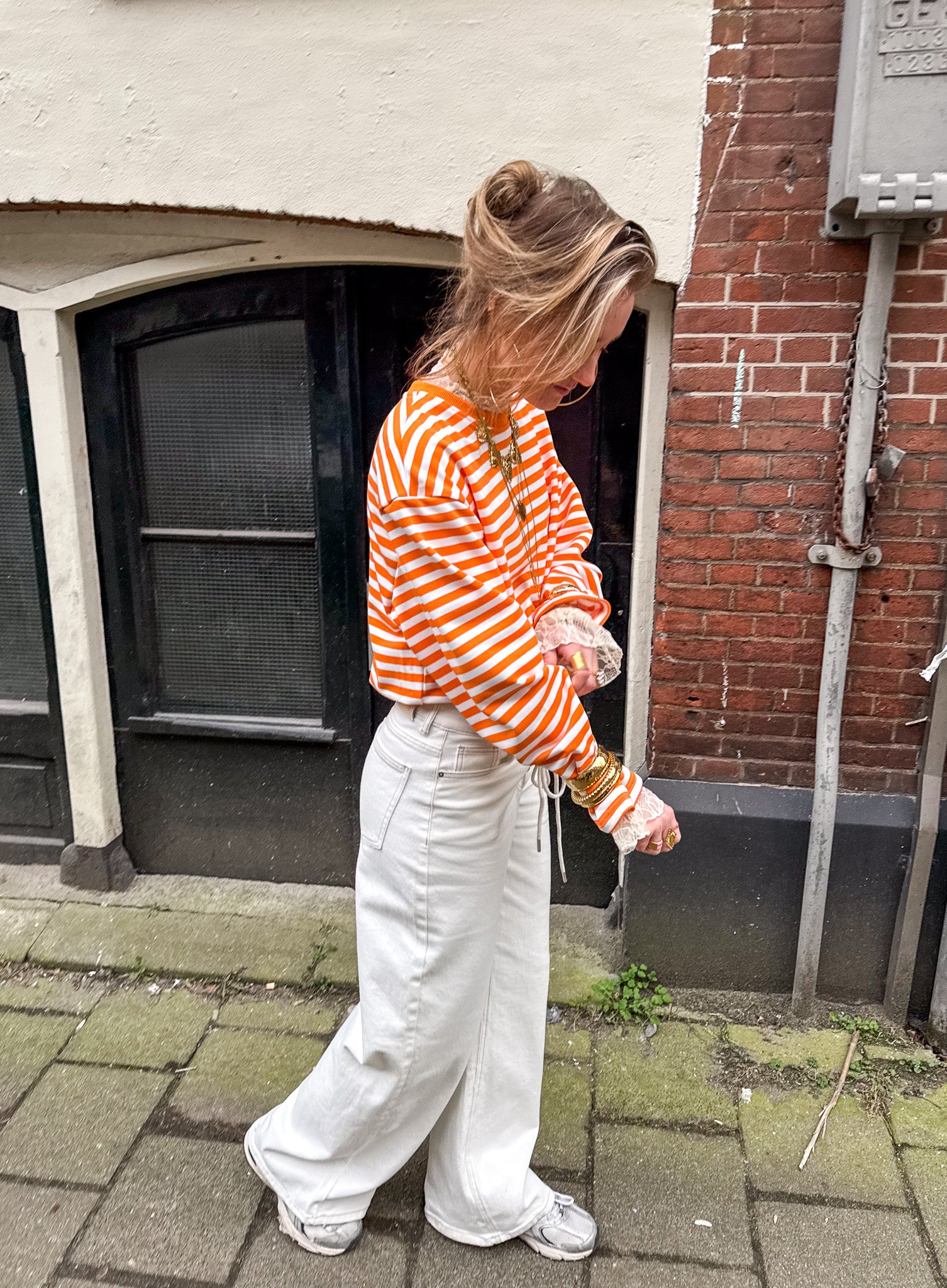 Stripes on Stripes Longsleeve Orange