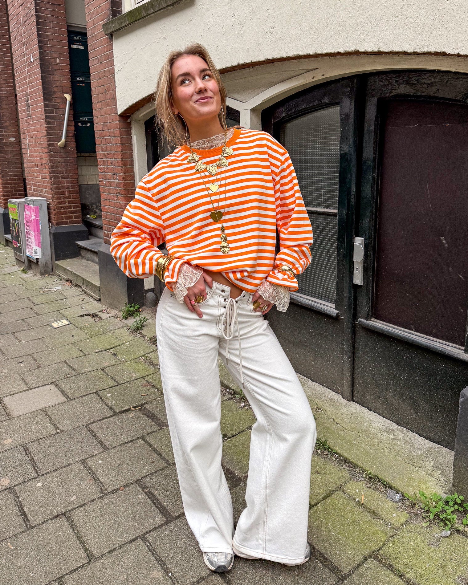 Stripes on Stripes Longsleeve Orange