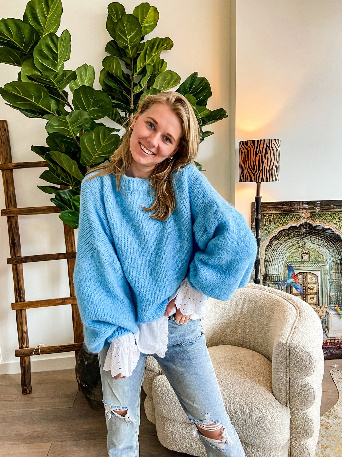 Rosa Knit | Sky Blue