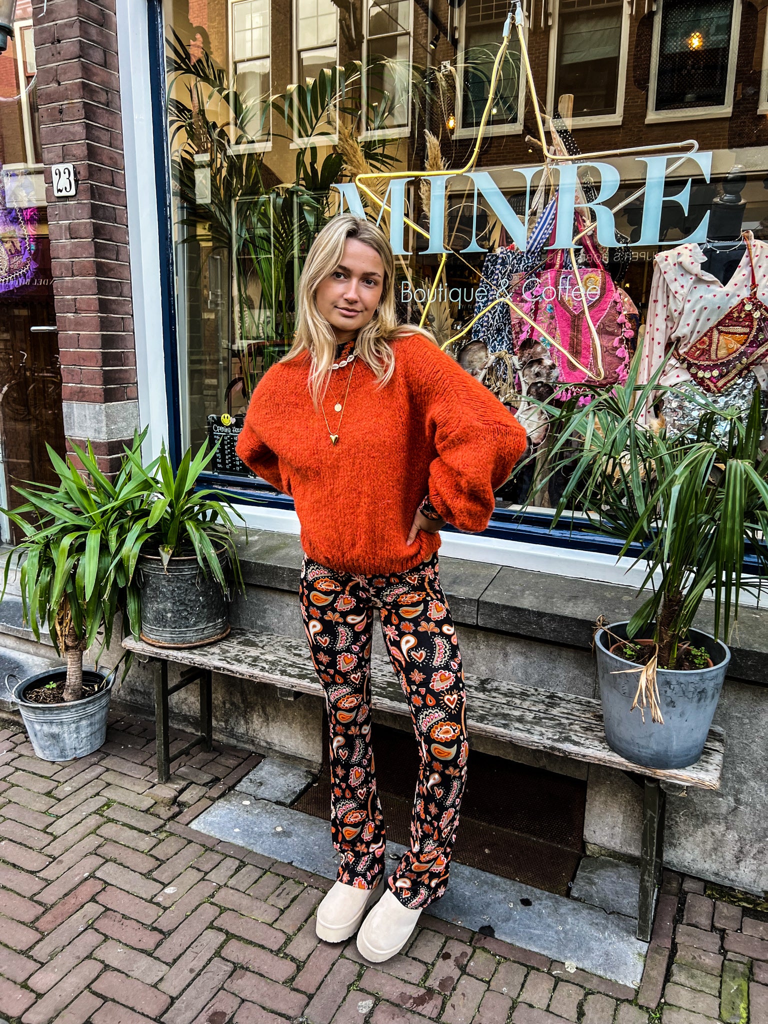 Rosa Sweater Rust Color