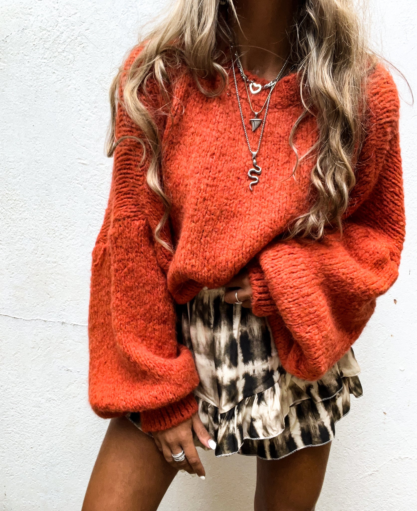 Rosa Sweater Rust Color