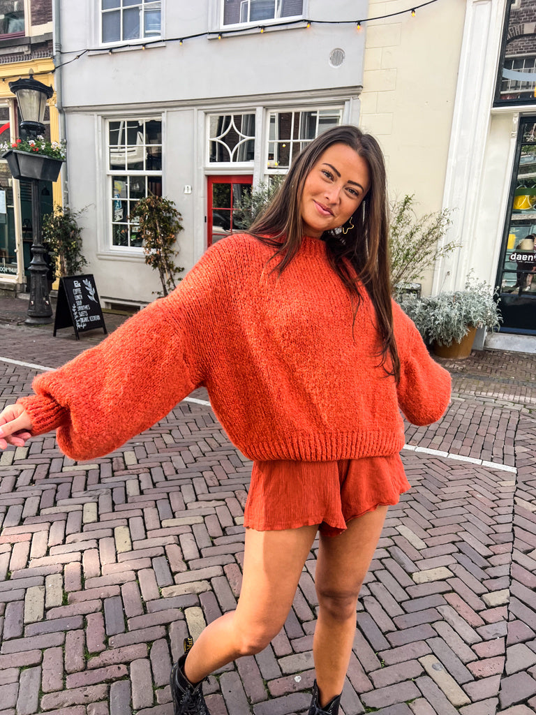 Rosa Sweater Rust Color