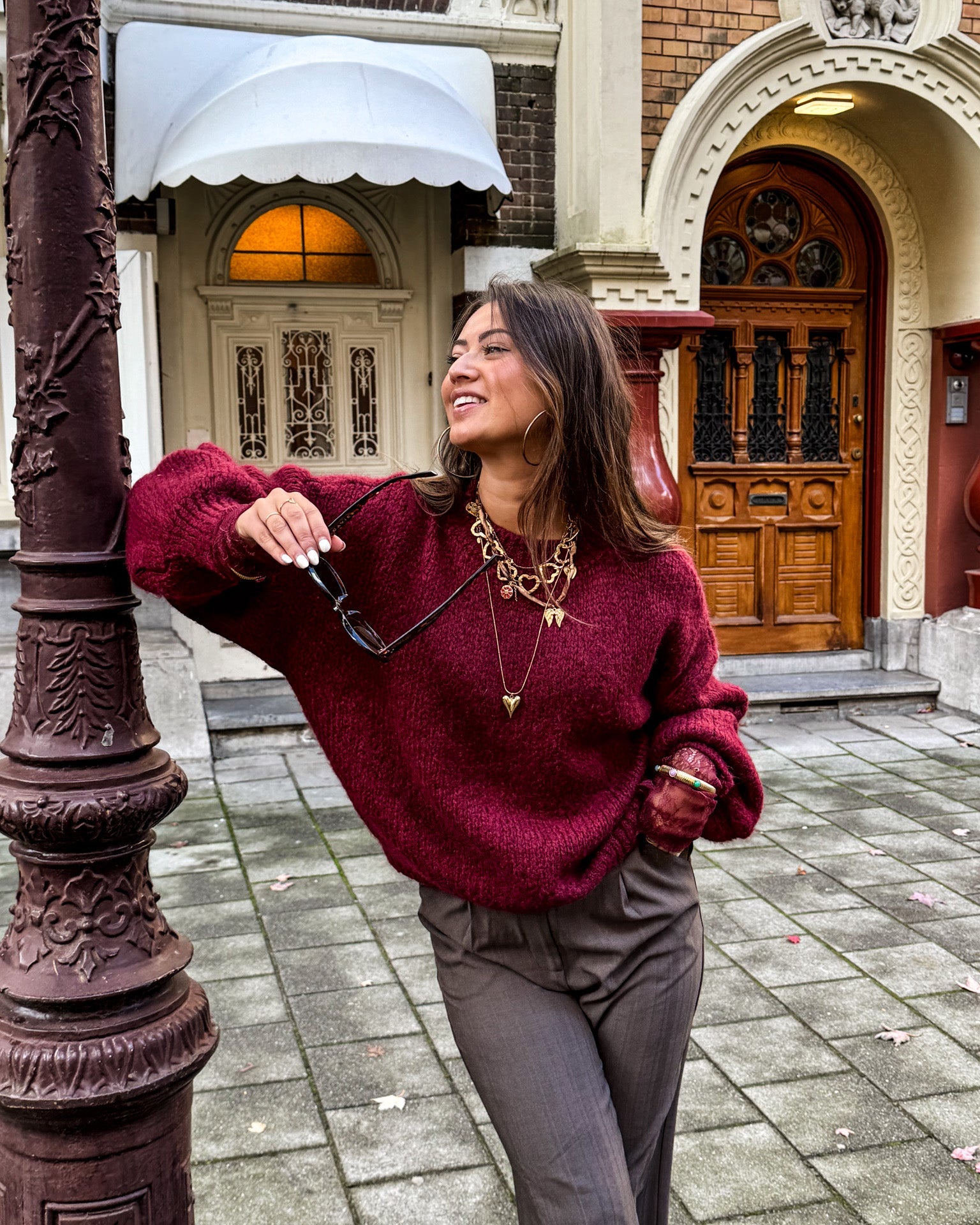 Rosa Knit Bordeaux