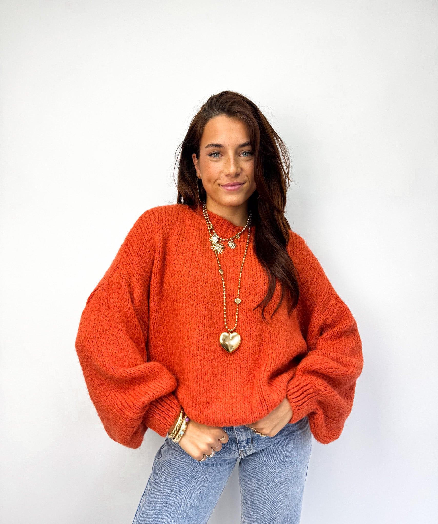 Rosa Sweater Rust Color