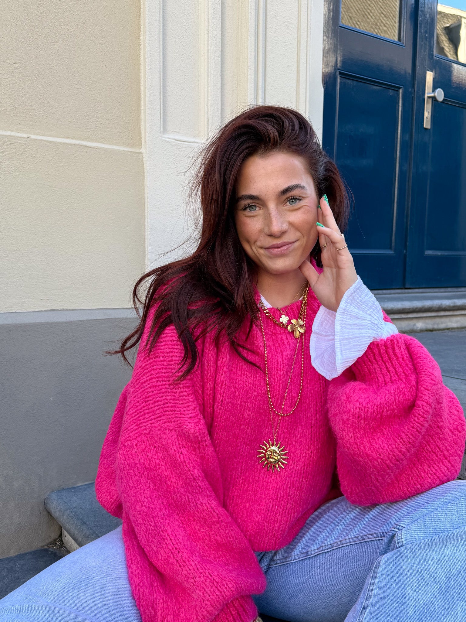 Rosa Knit Fuchsia