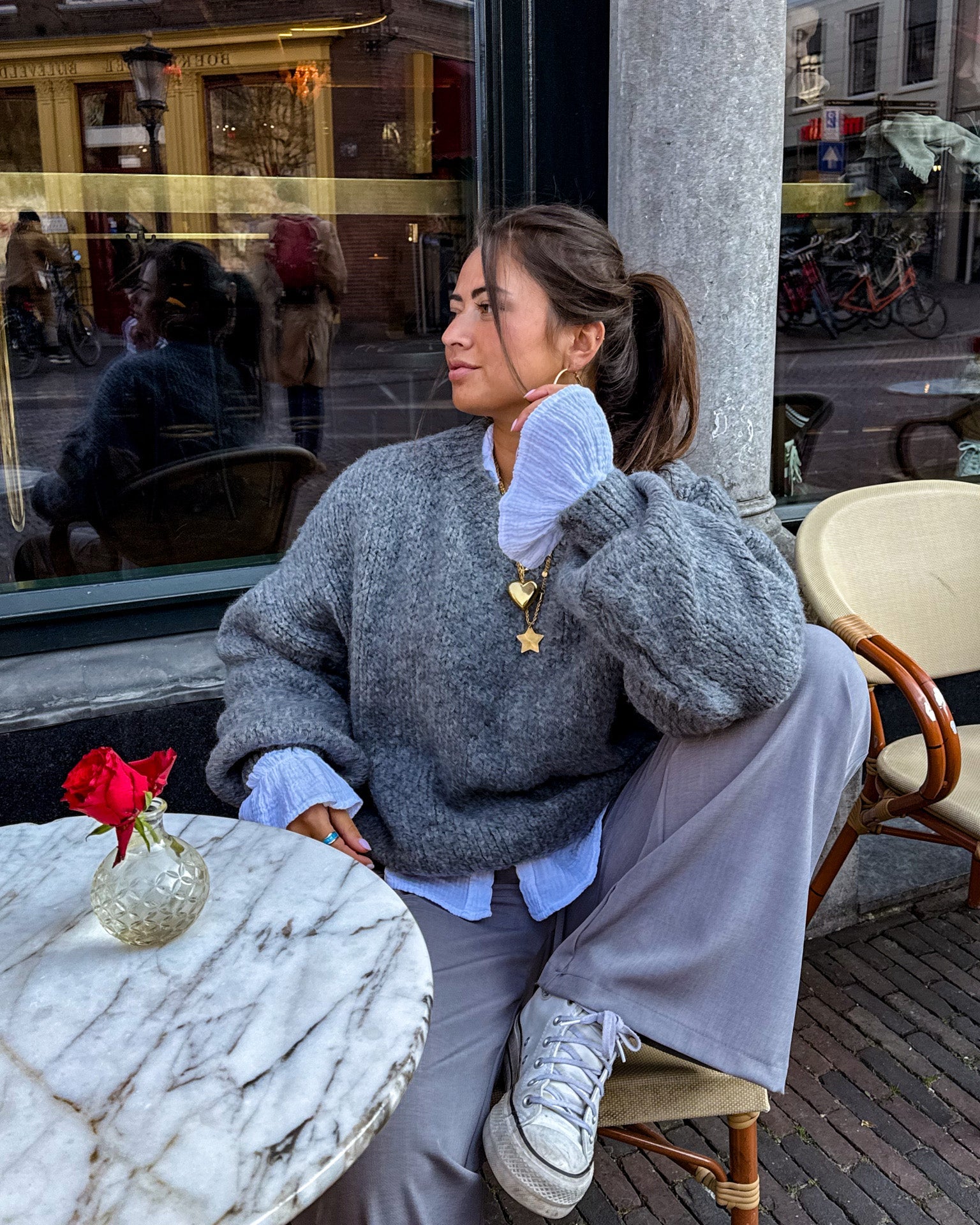 Rosa Knit Grey