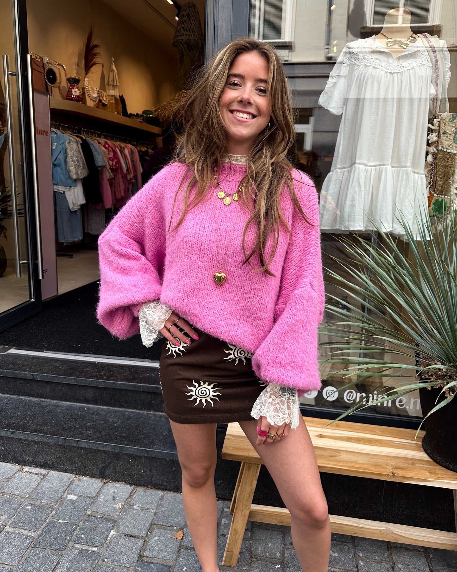 Rosa Knit Bubblegum