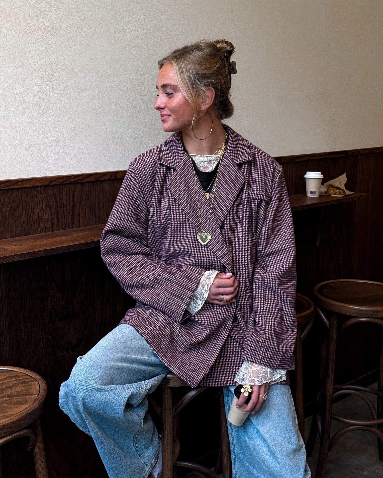 Ruth Checkered Blazer