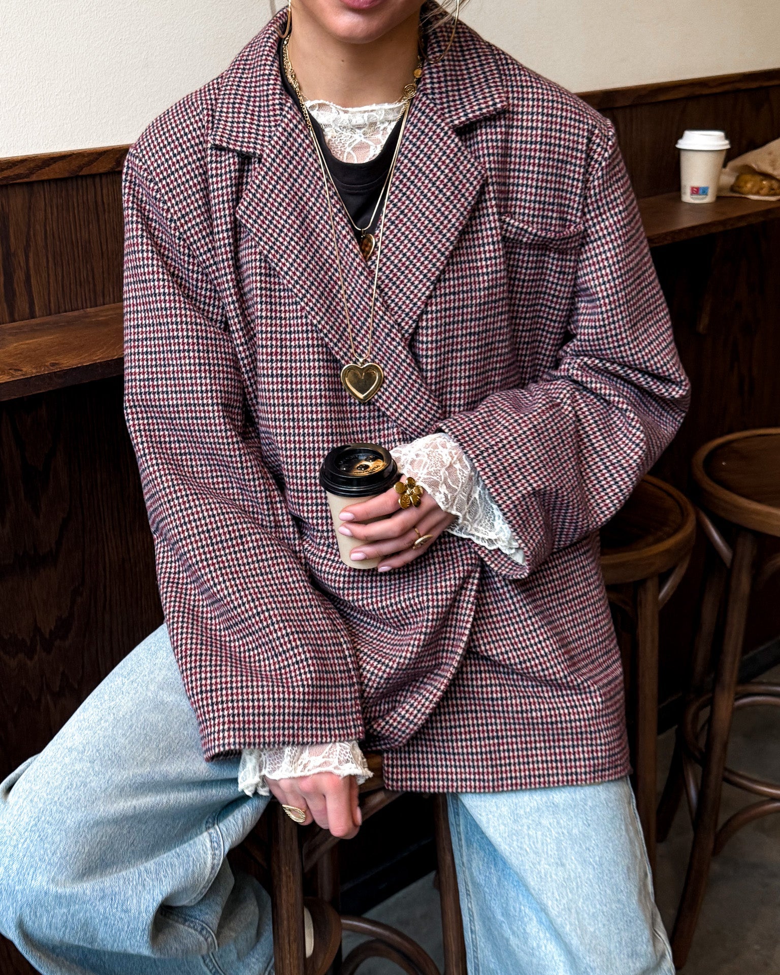 Ruth Checkered Blazer