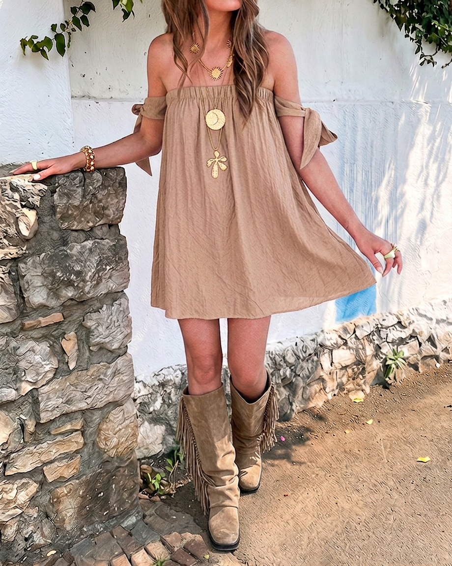 Sage Jurk Taupe