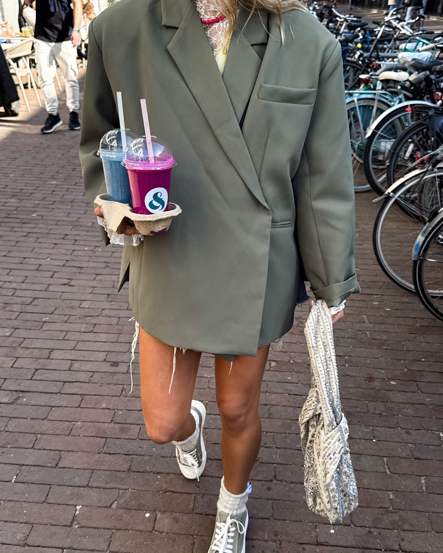 Saint Oversized Blazer Army Green