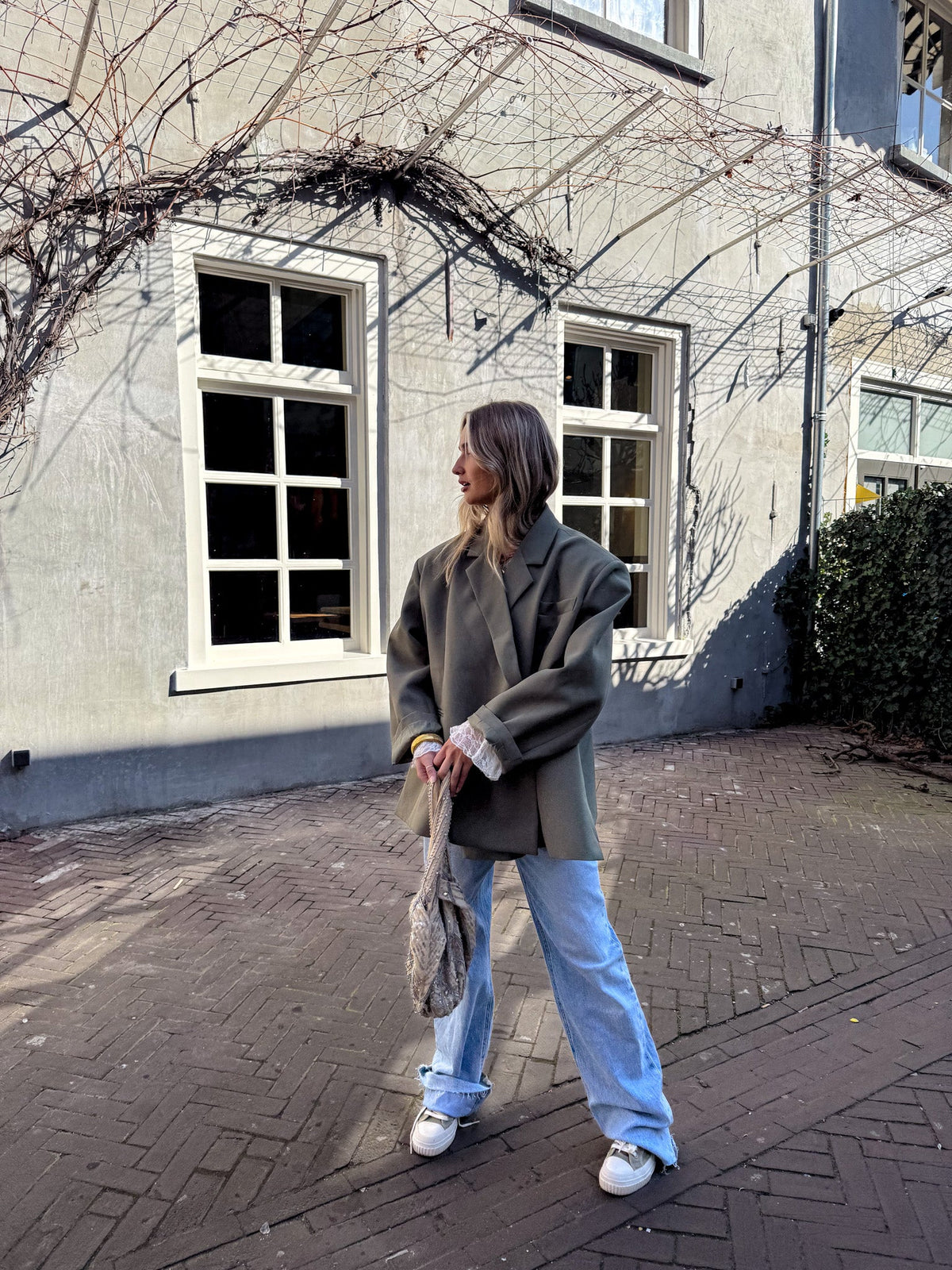 Saint Oversized Blazer | Army Green