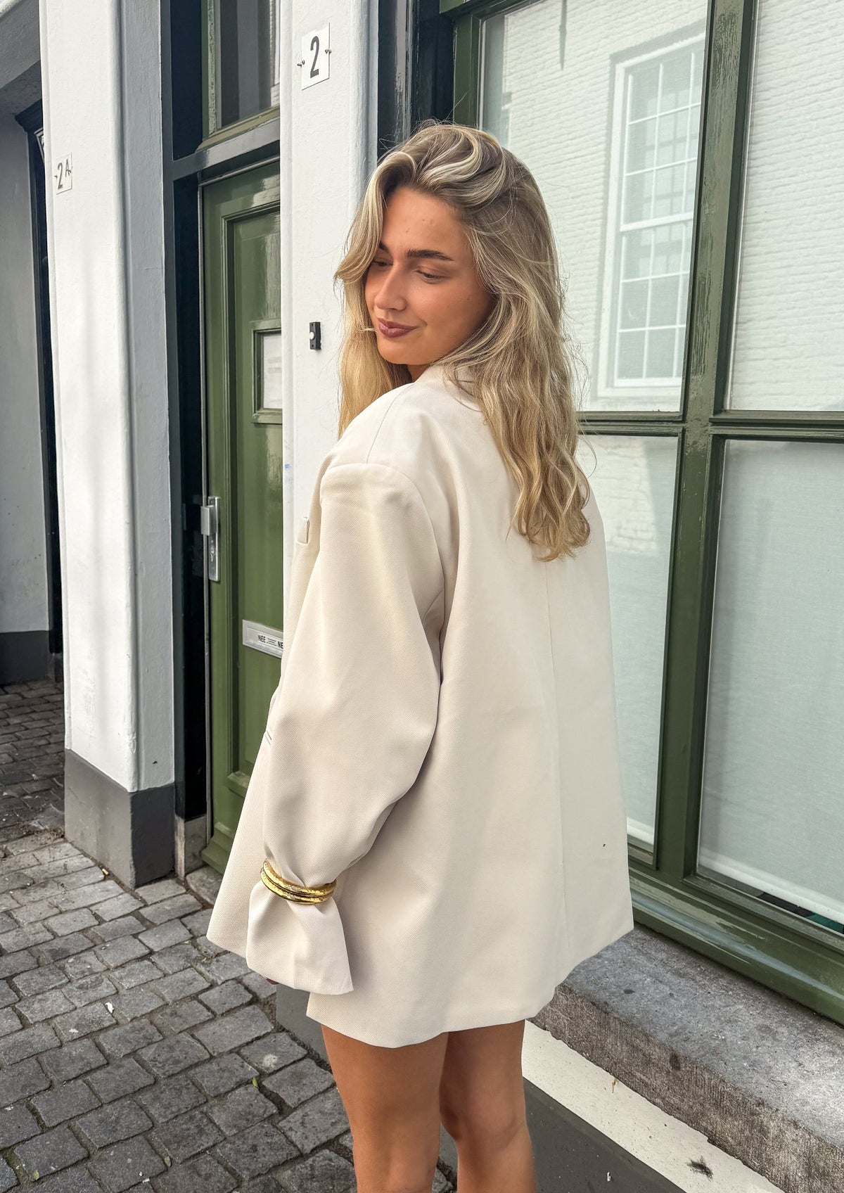 Saint Oversized Blazer | Beige