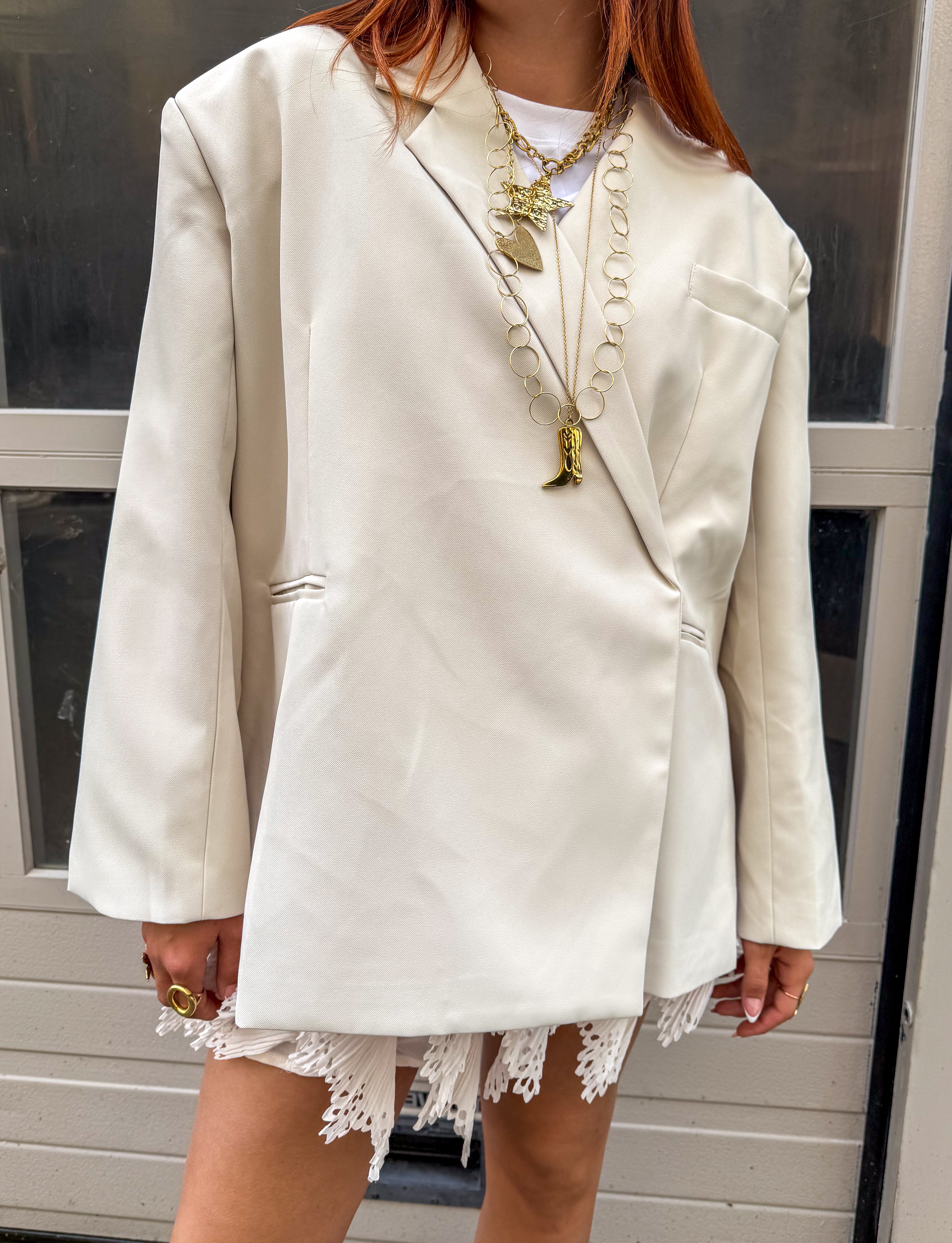 Saint Oversized Blazer Beige