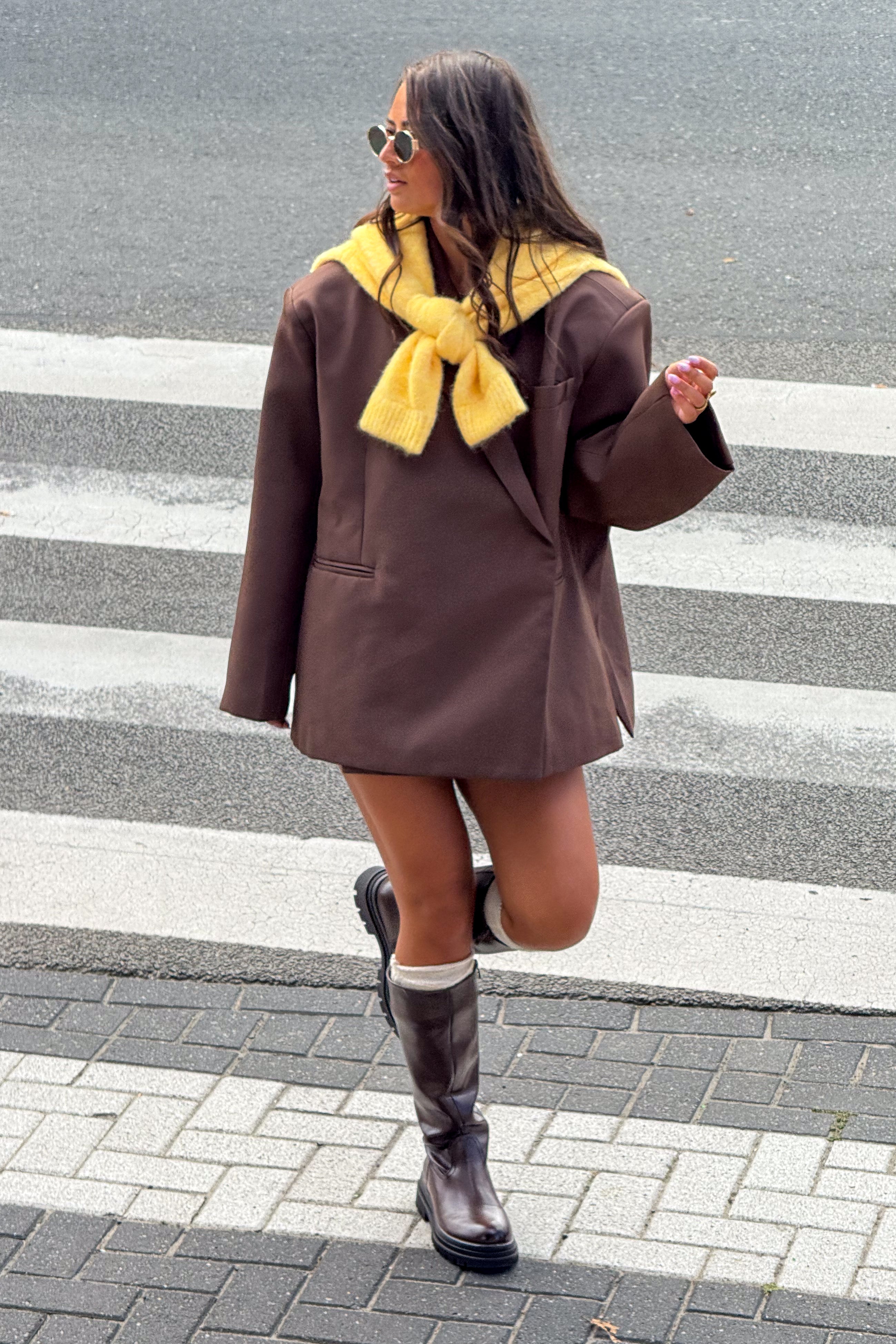 Saint Oversized Blazer Brown