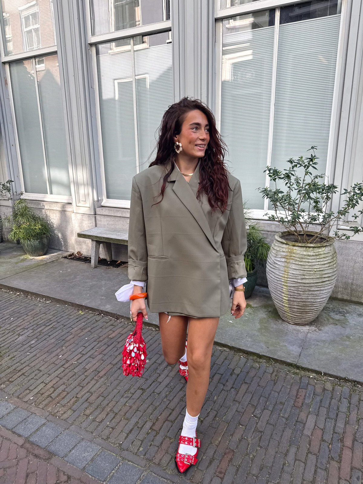 Saint Oversized Blazer | Army Green