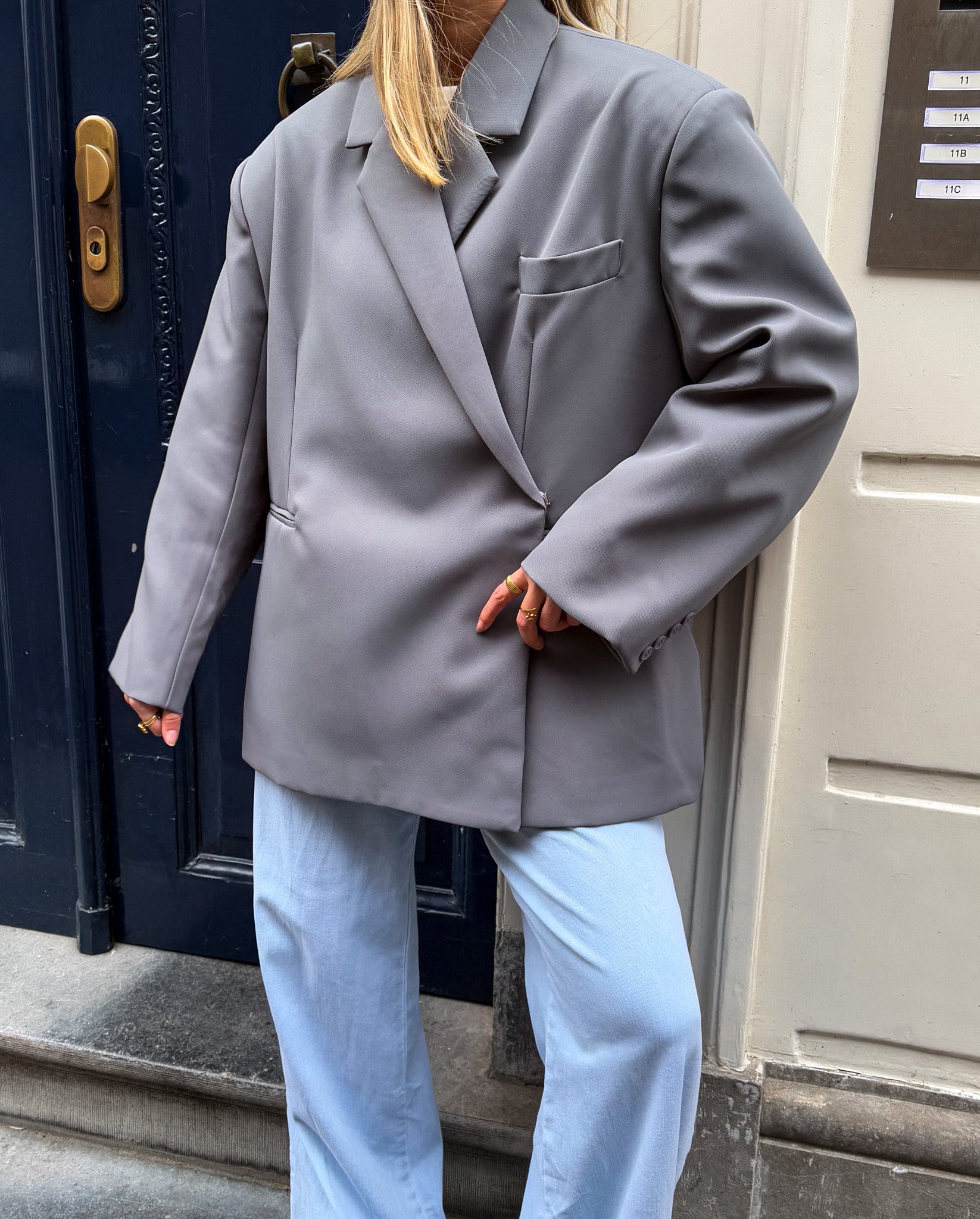 Saint Oversized Blazer Grey