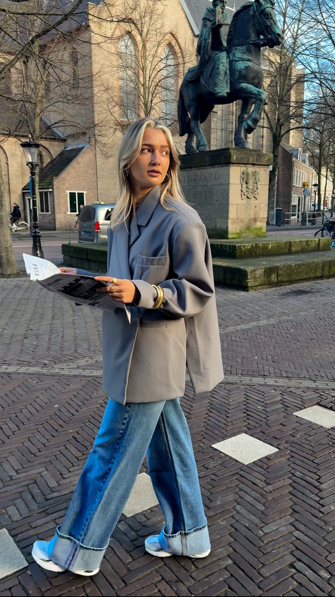 Saint Oversized Blazer Grey