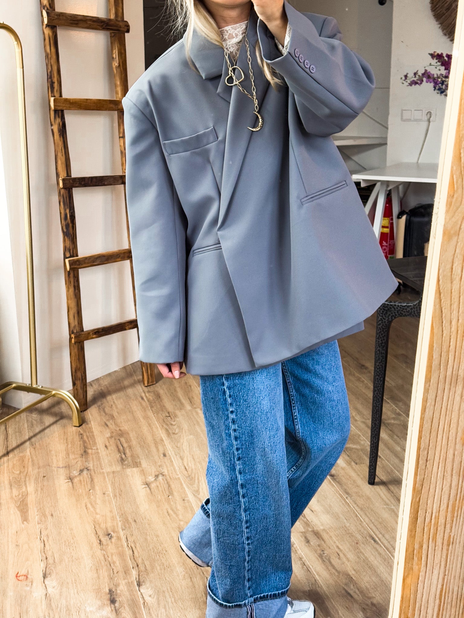 Saint Oversized Blazer Grey