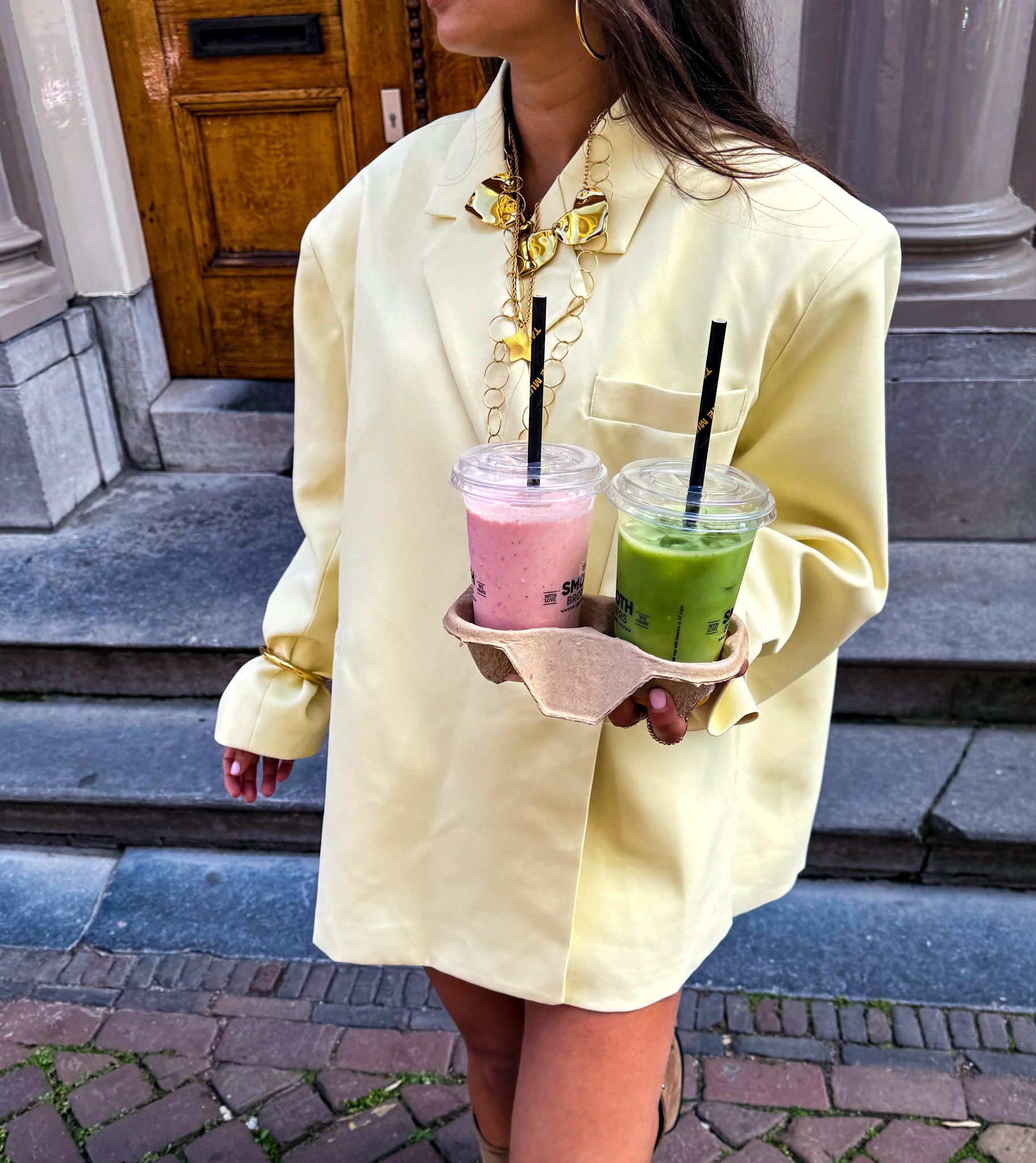 Saint Oversized Blazer Lemon