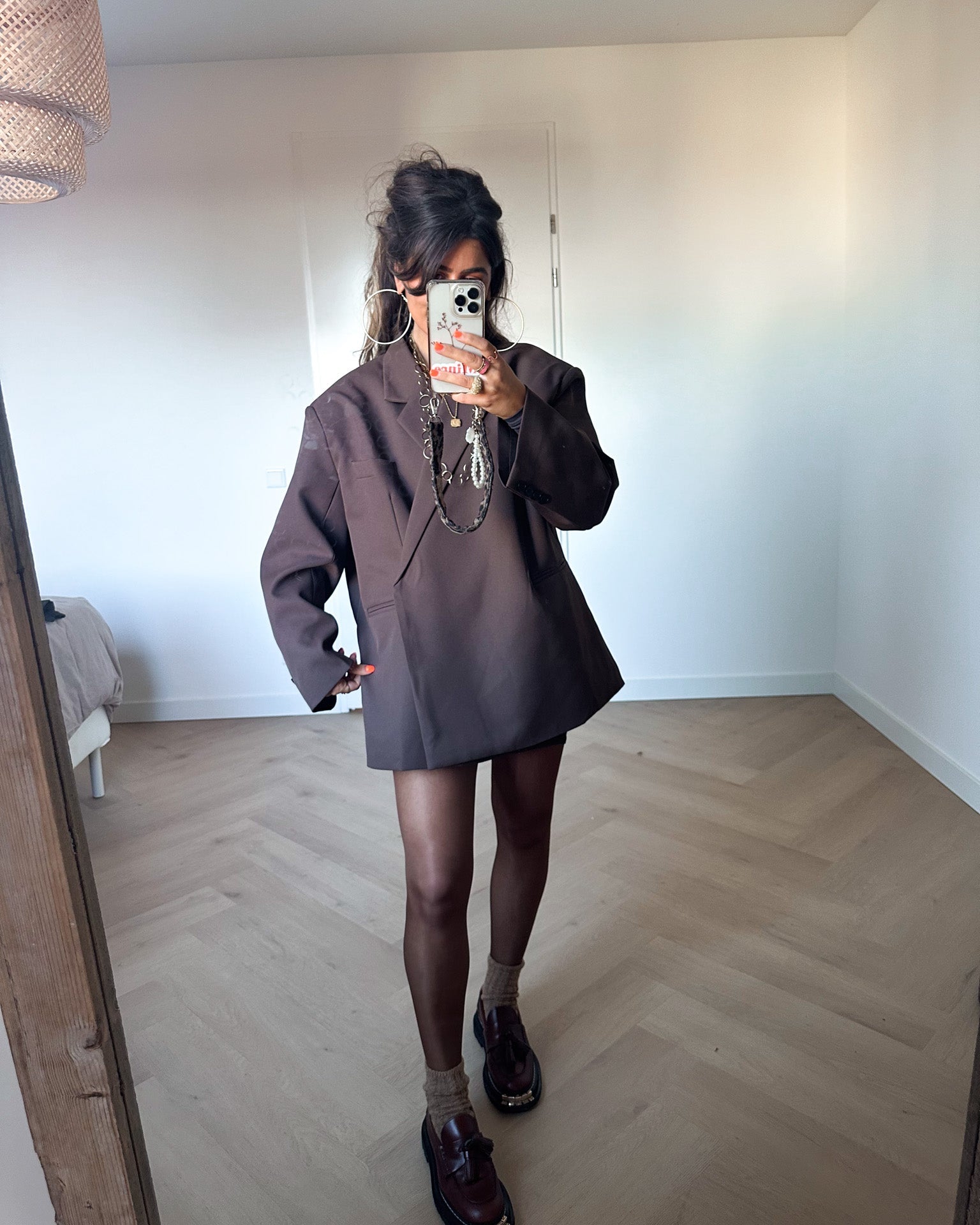 Saint Oversized Blazer Brown