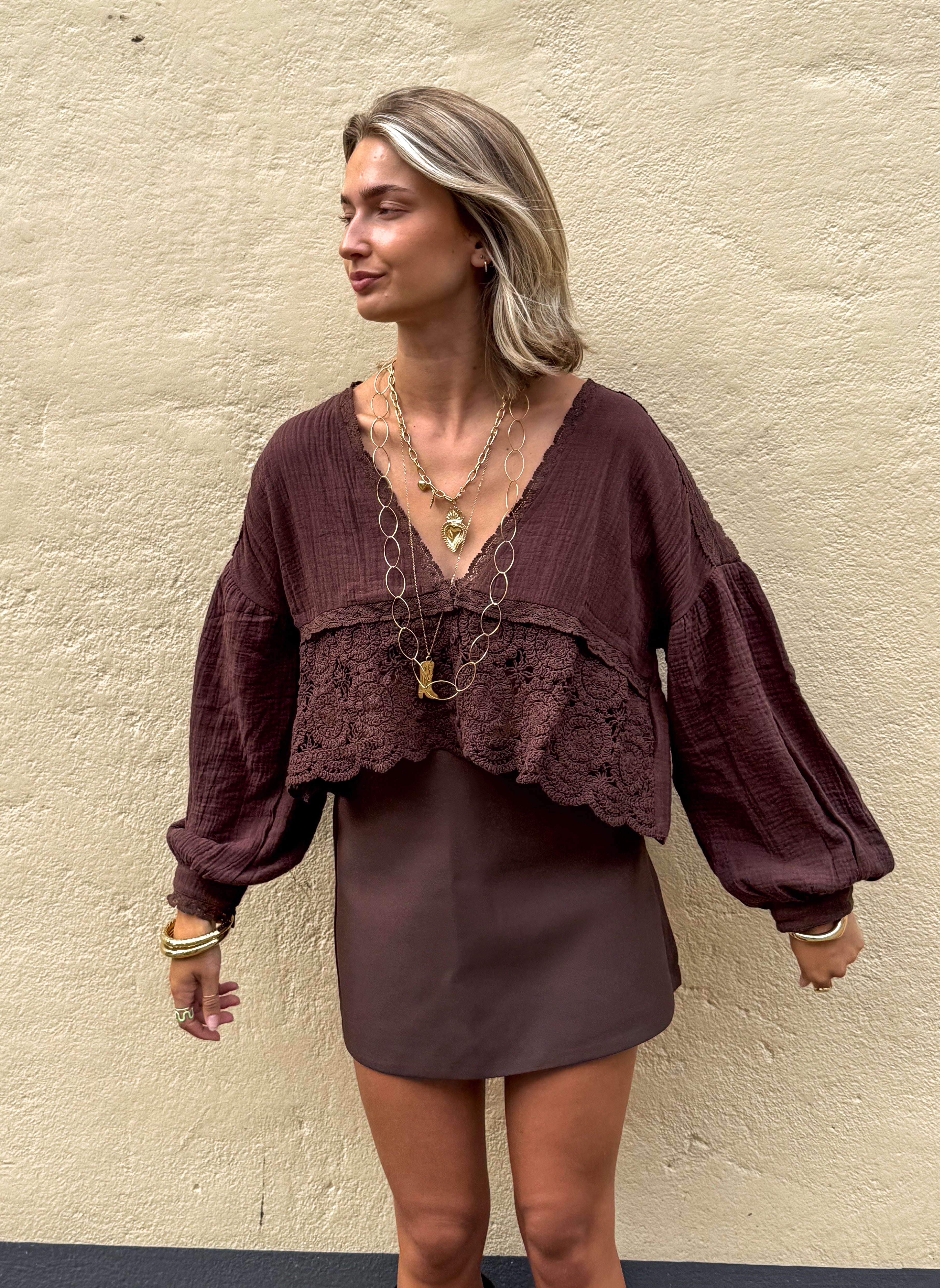 Biba Top Brown