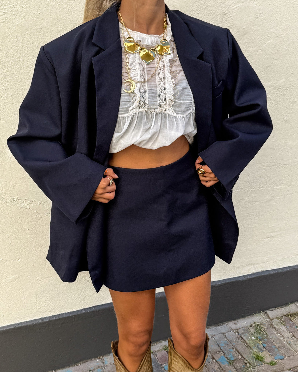 Saint Oversized Blazer | Navy