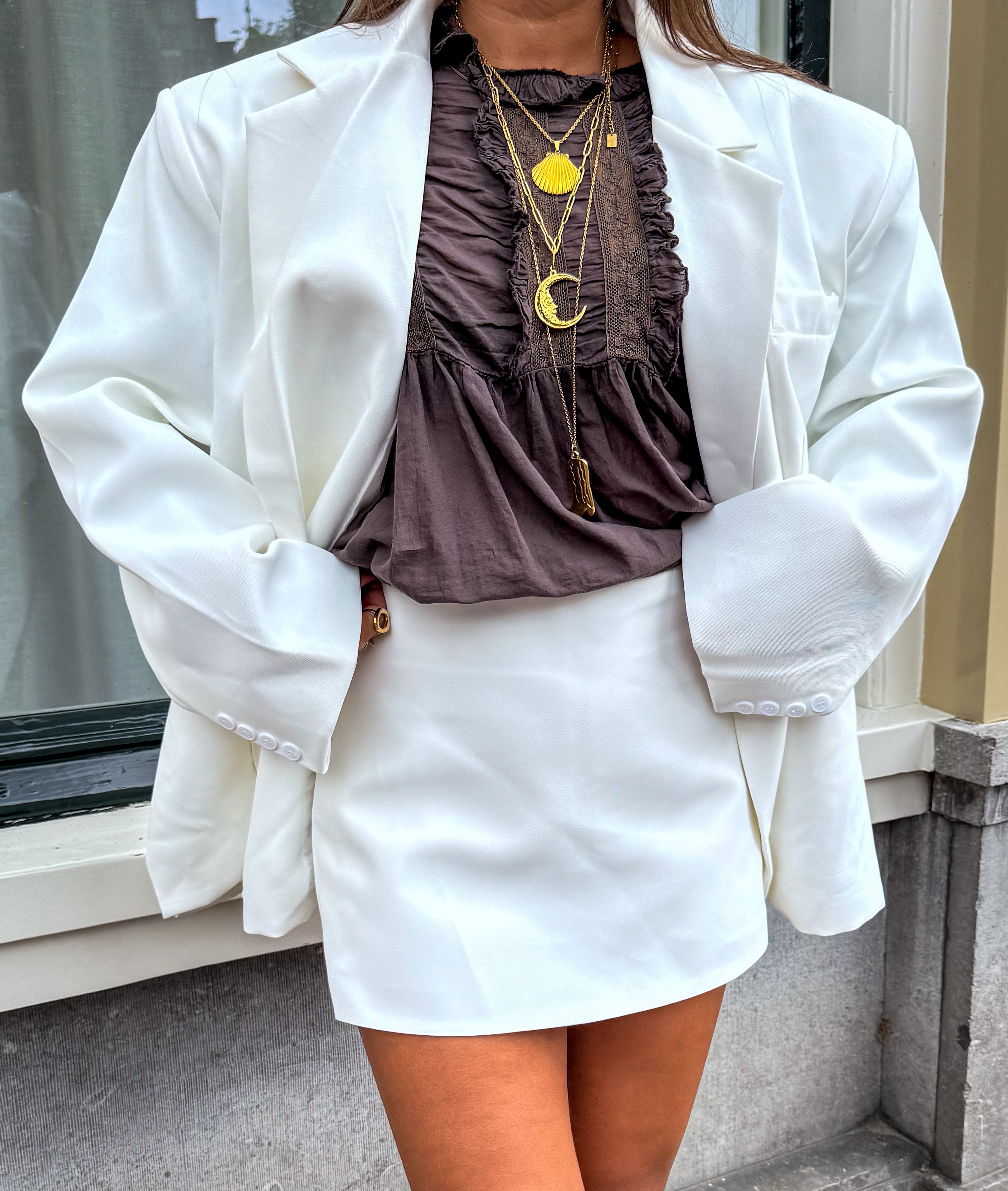 Saint Oversized Blazer White