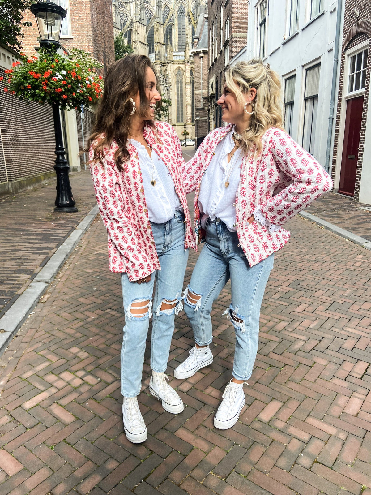 Salih Jacket Bloom | Ecru
