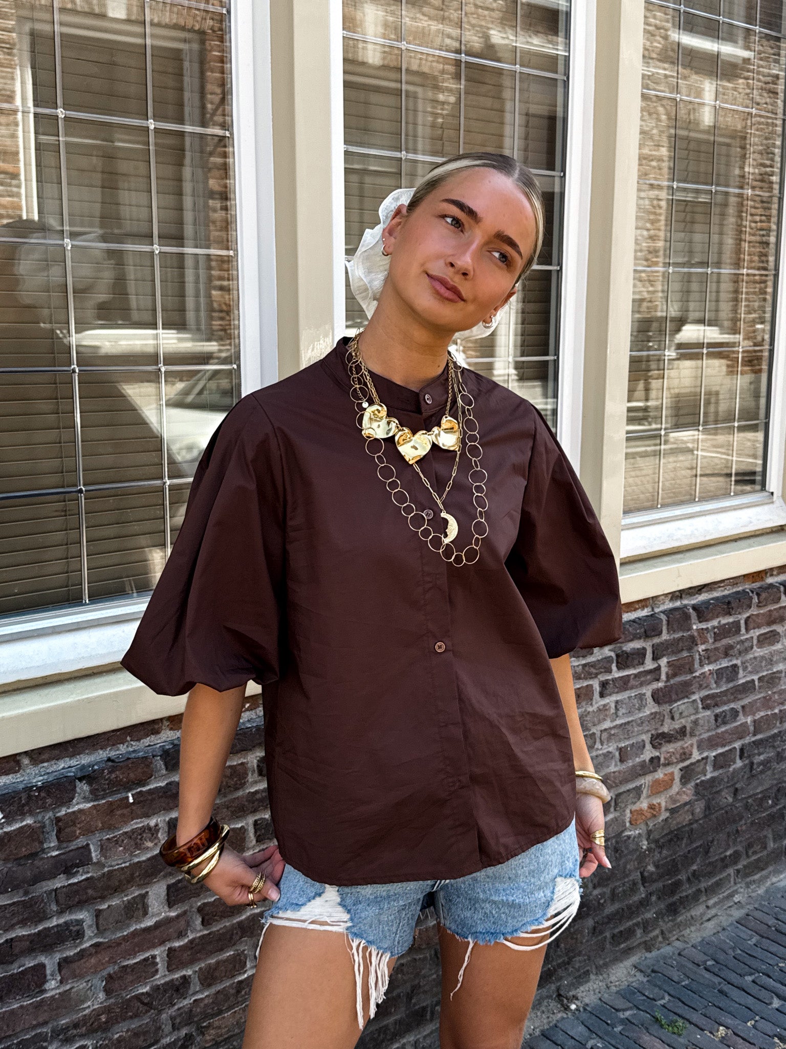 Sanne Blouse Brown
