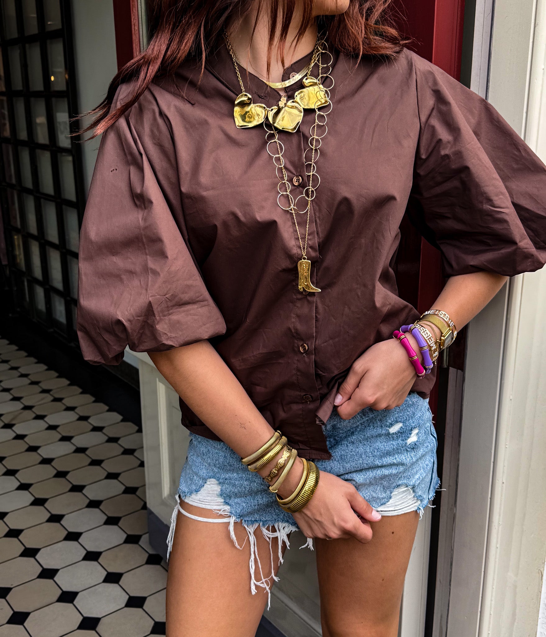 Sanne Blouse Brown