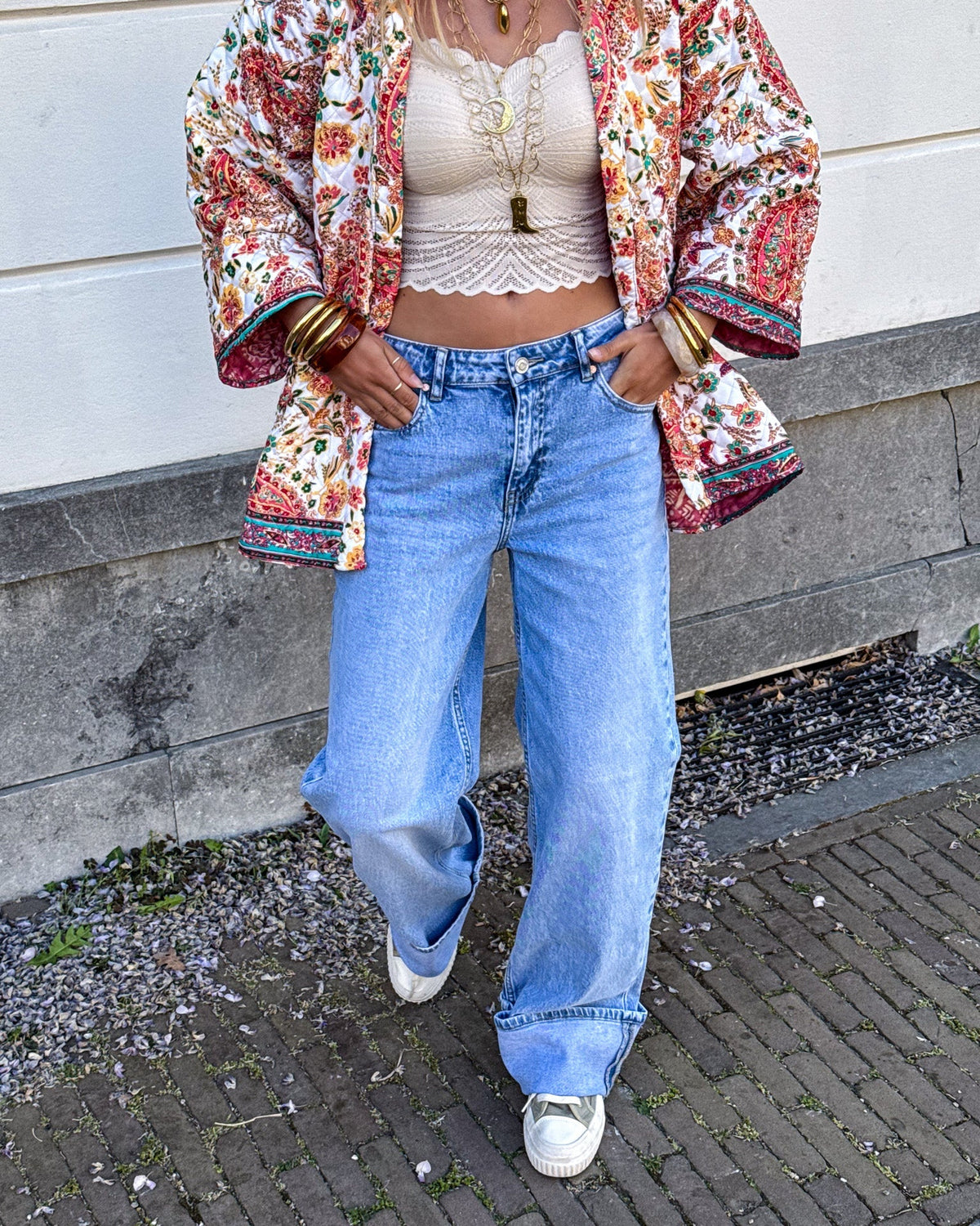 Noemie Mid Waist Jeans | Blue
