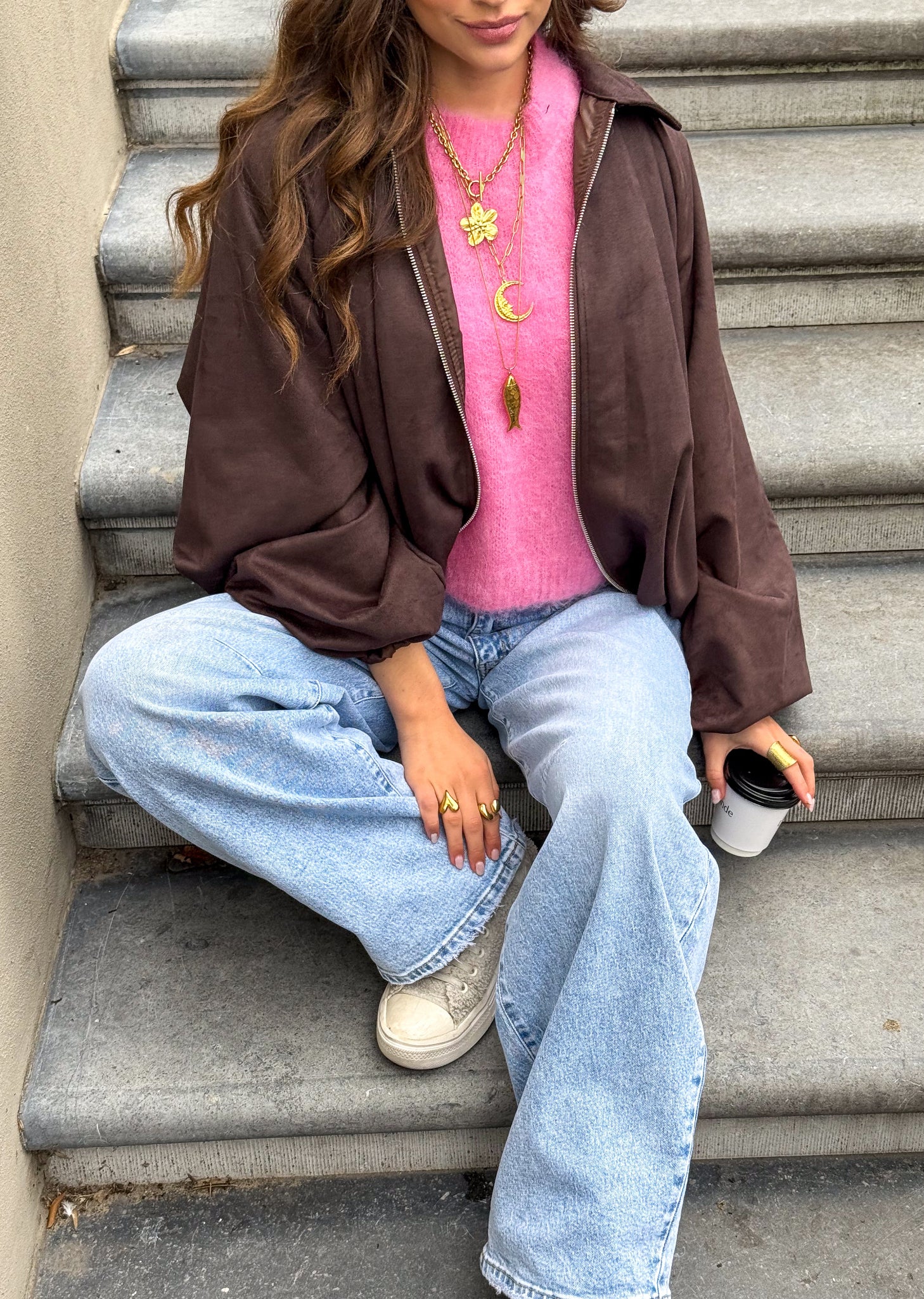 Season Jacket Suede Brown