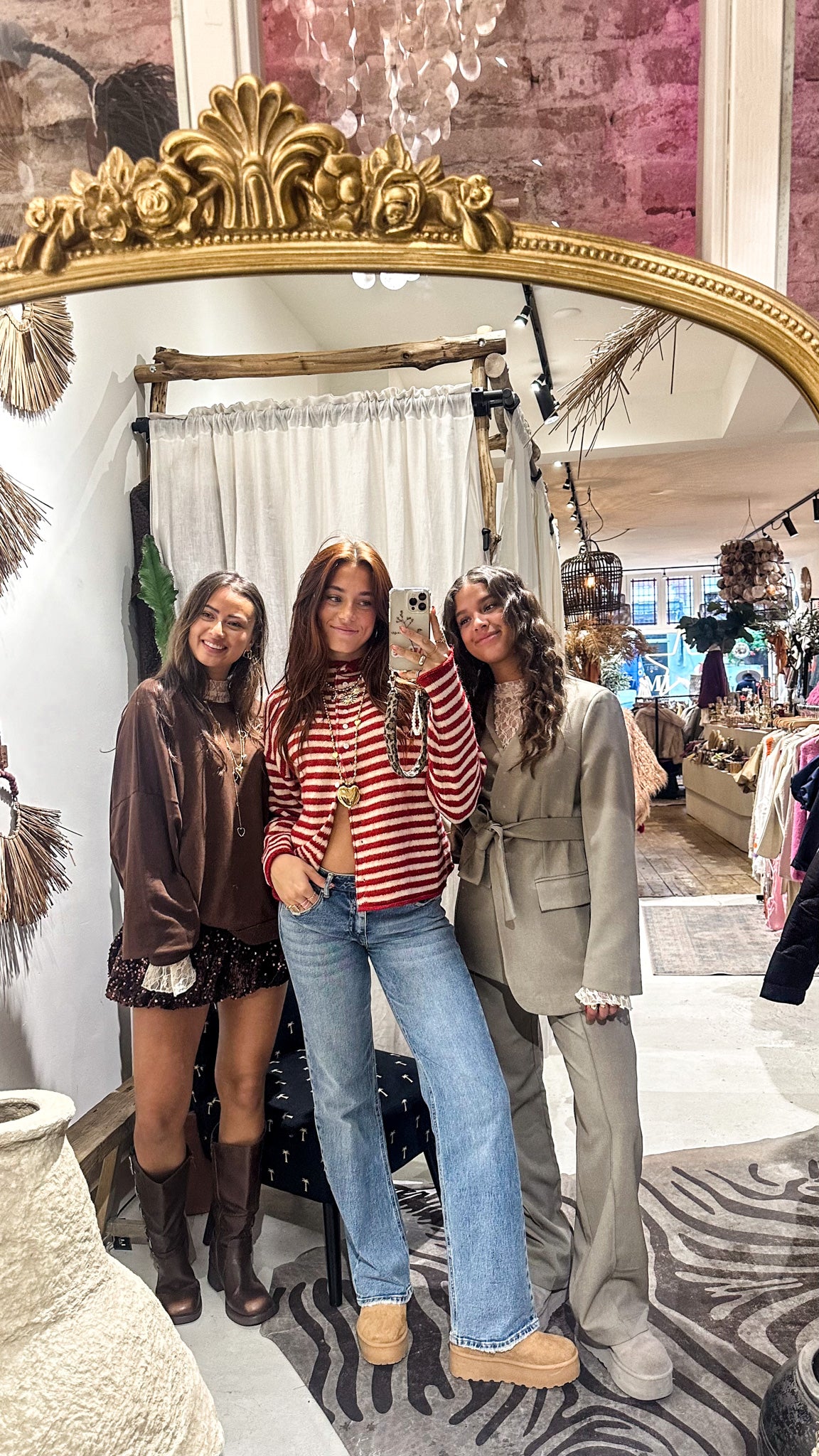 Serena Vest Red Stripe