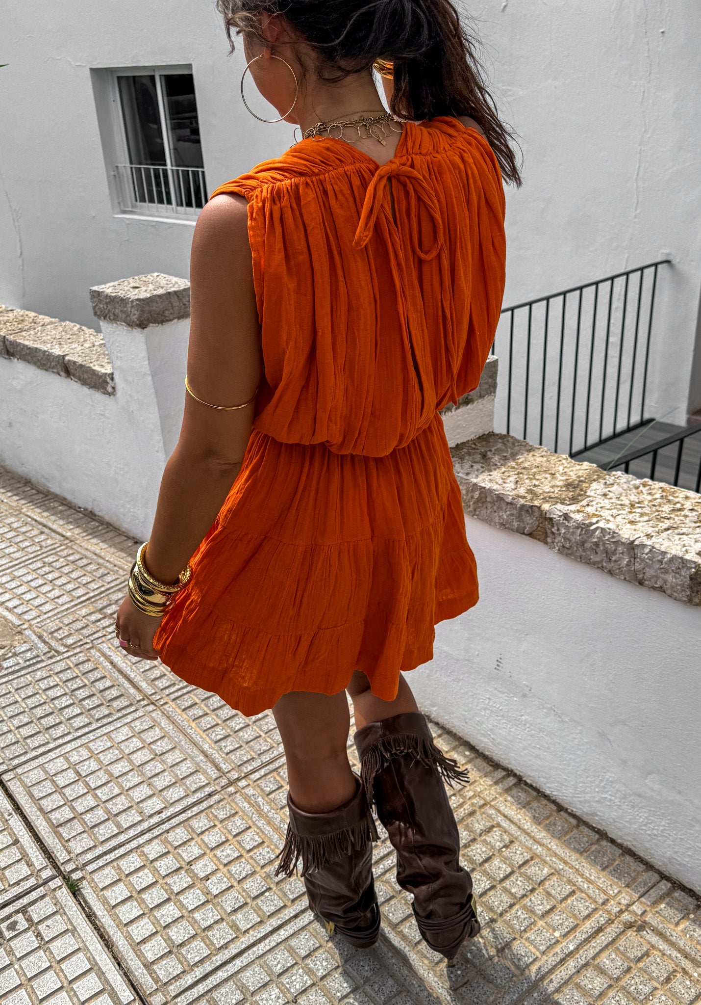 Serra Dress Orange