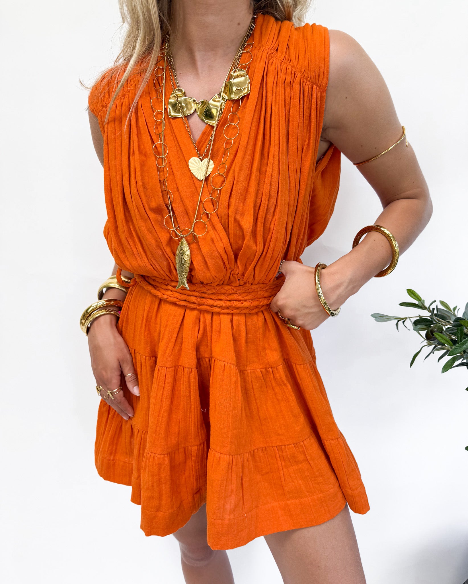 Serra Dress Orange