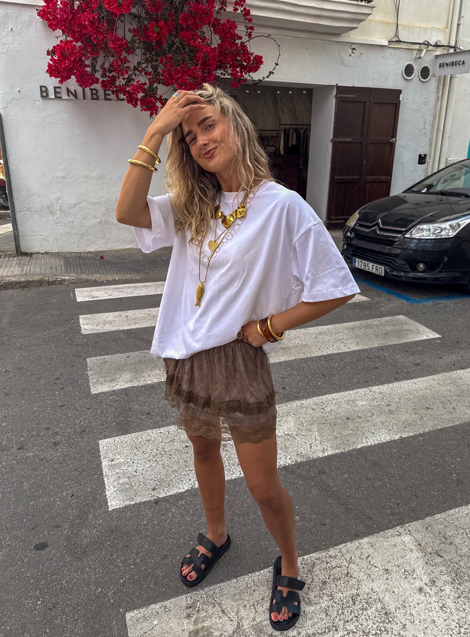 Lace Skirt Brown