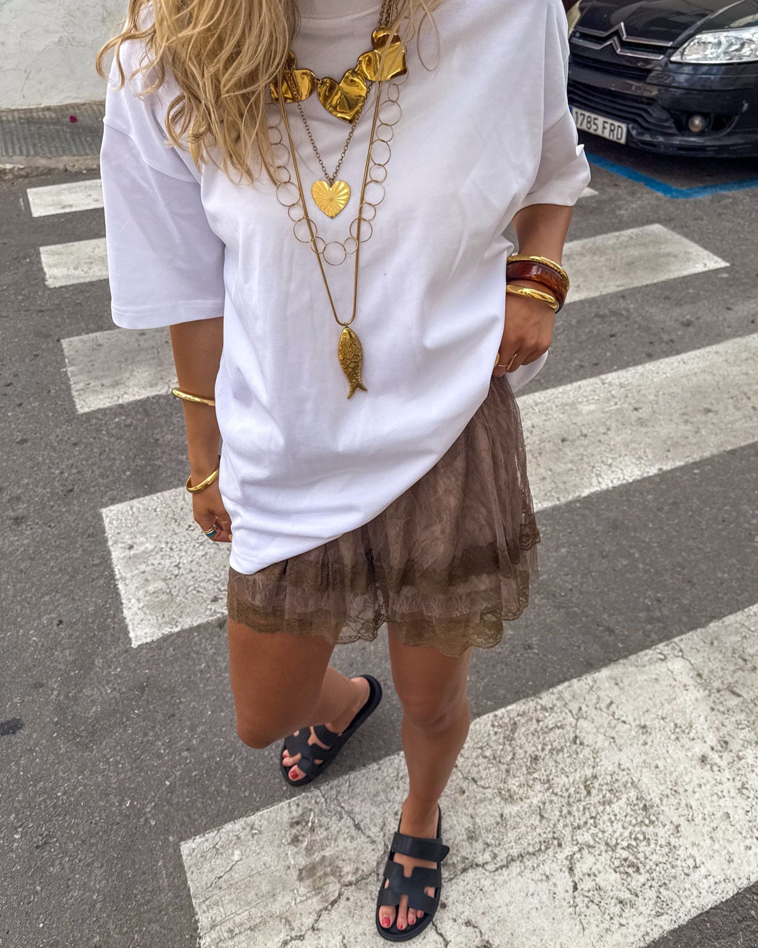 Lace Skirt Brown