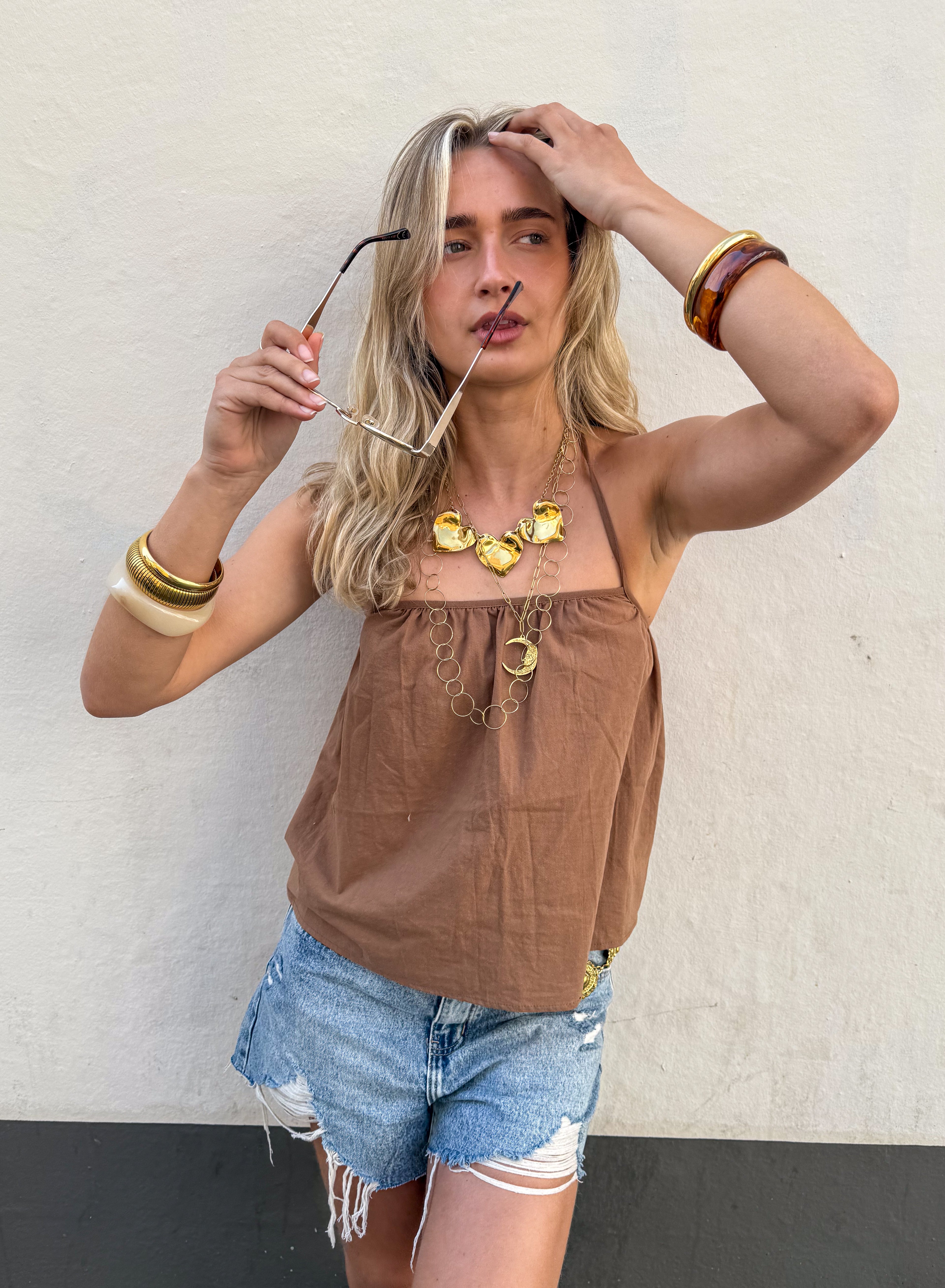 Sia Top Brown