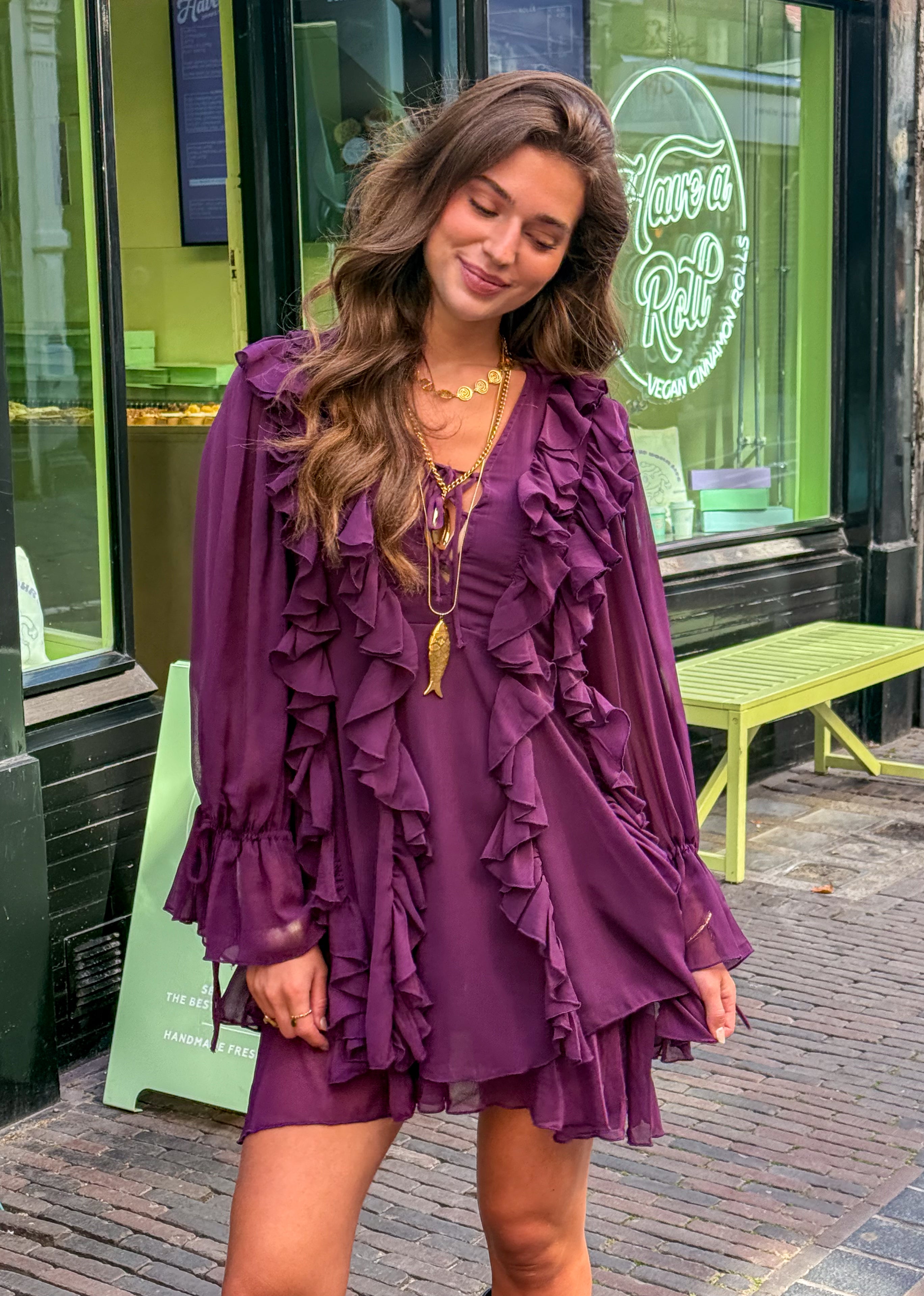 Sienna Dress Deep Purple