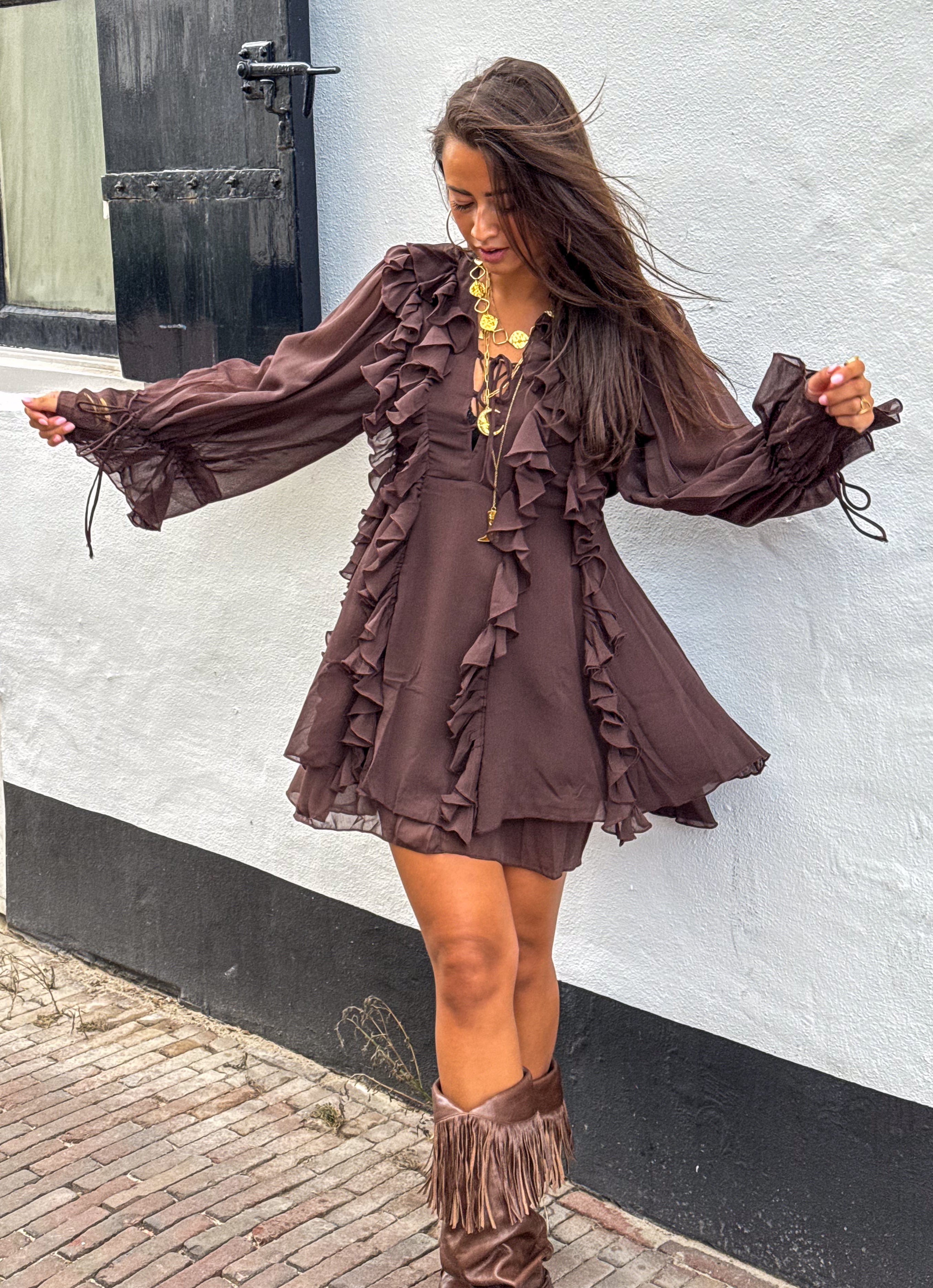 Sienna Dress Brown