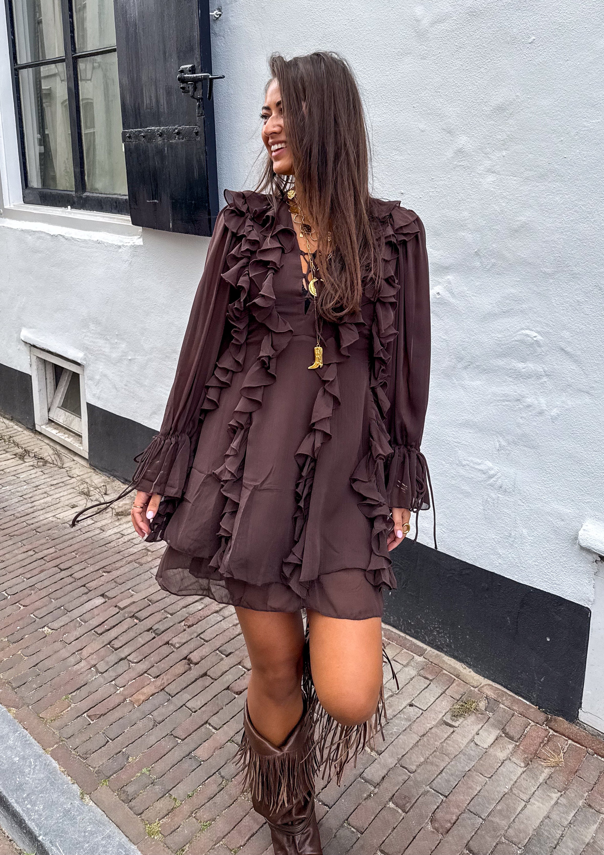 Sienna Dress Brown