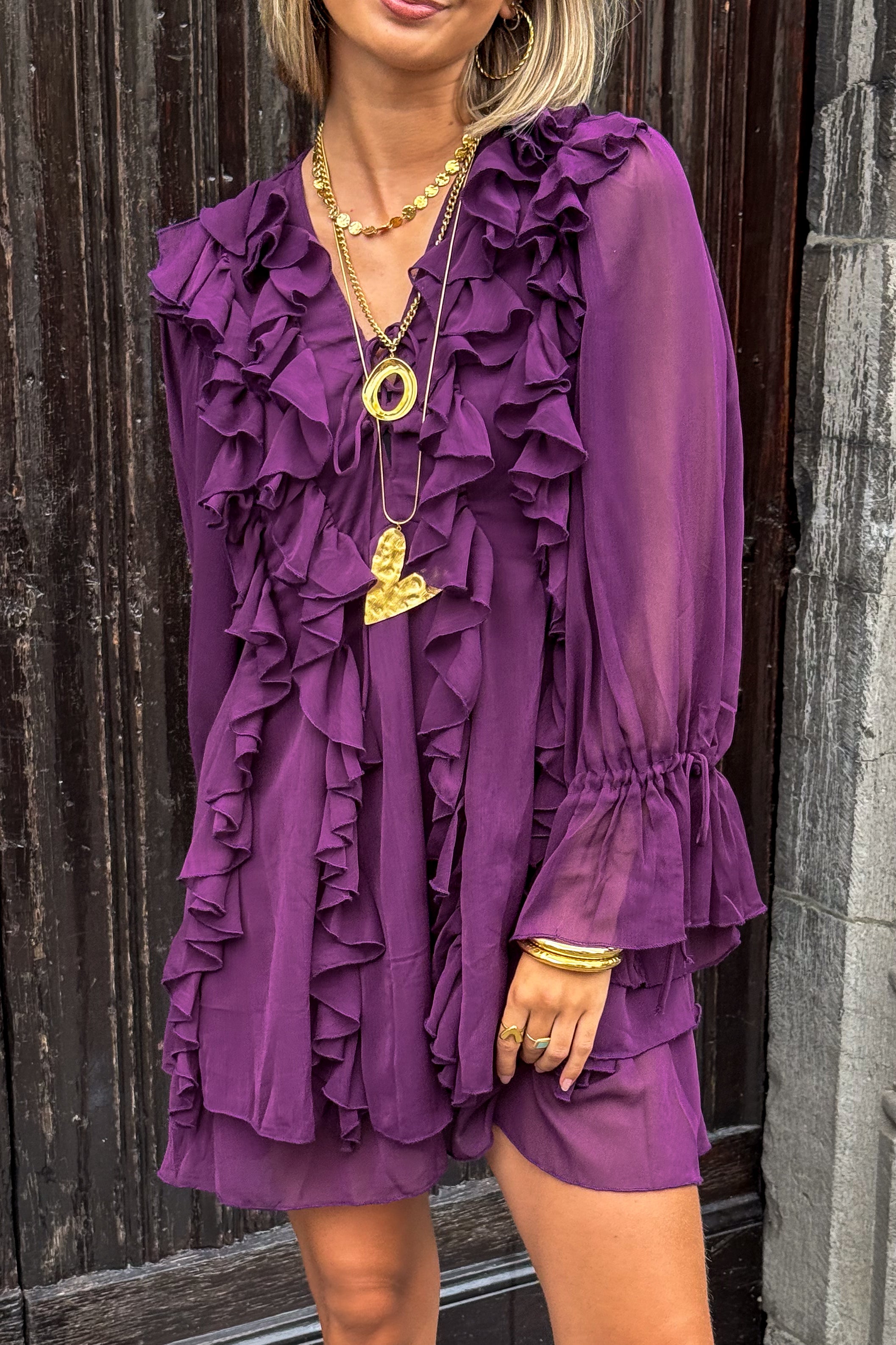 Sienna Dress Deep Purple